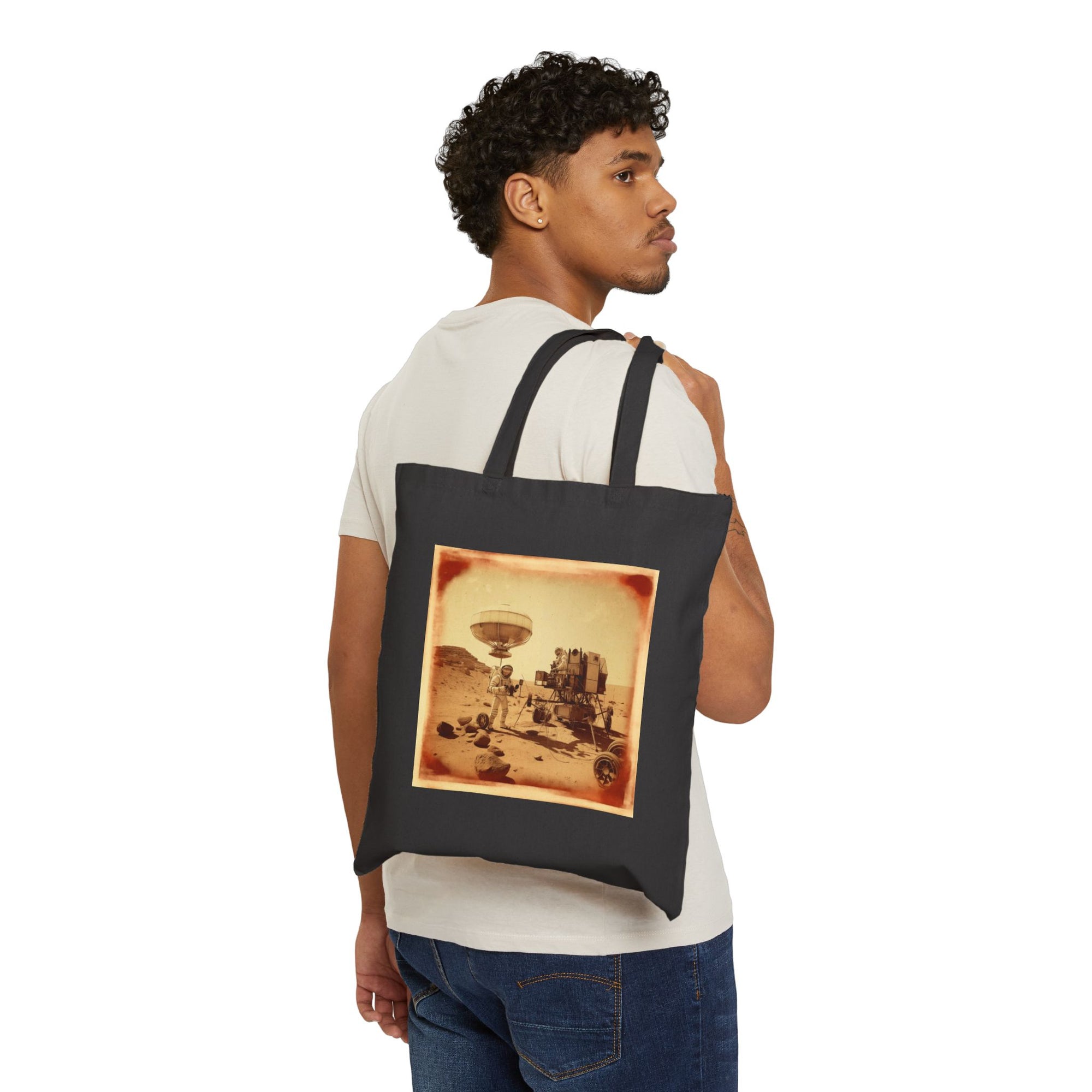 Foundation Corporation Polaroid Canvas Tote Bag, Retro Tote, Unisex Eco-Friendly Shopping Bag, Perfect for Book Lovers