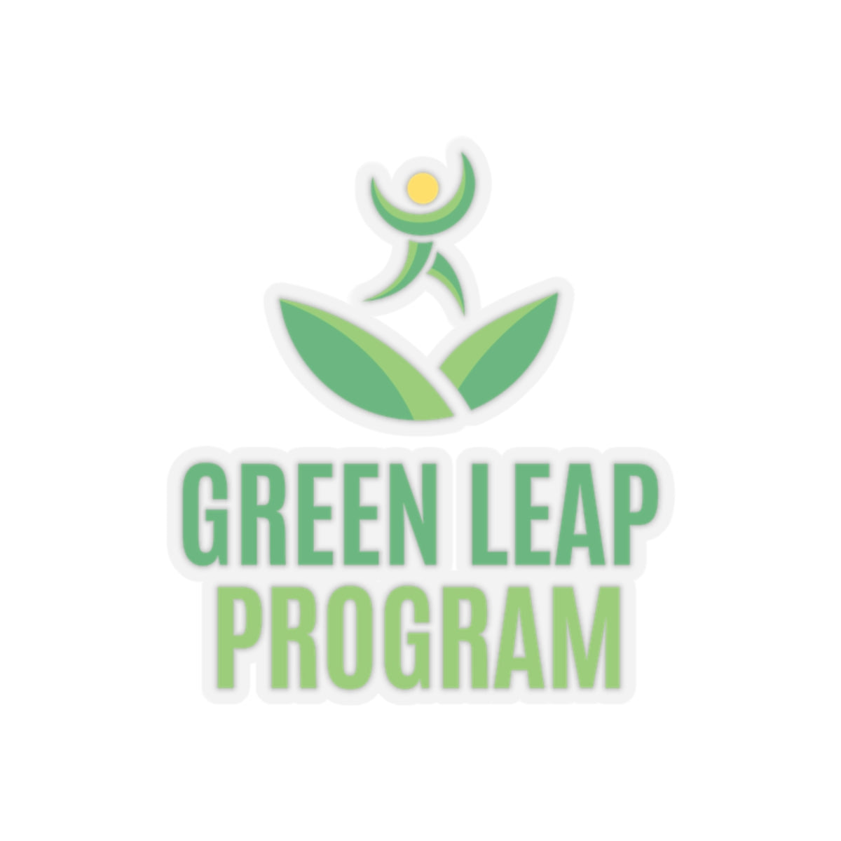 Green Leap Kiss-Cut Stickers