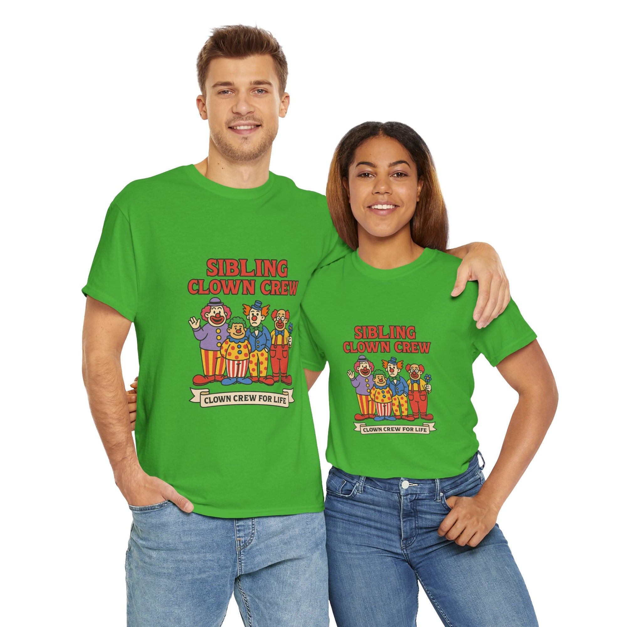 Clown Siblings Unisex Heavy Cotton Tee