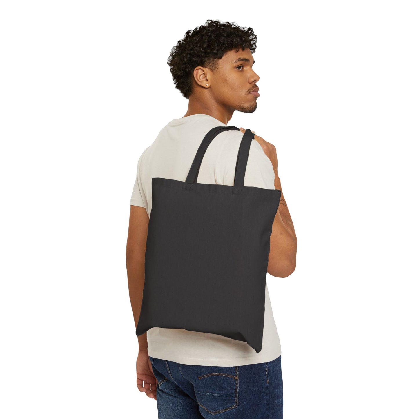 Sake on Mars Canvas Tote Bag - "I Hear the Sake on Mars is Only Good When It Rains" Retro Space Illustration