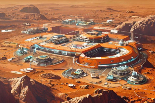 Foundation Corporation logo with a Martian landscape.