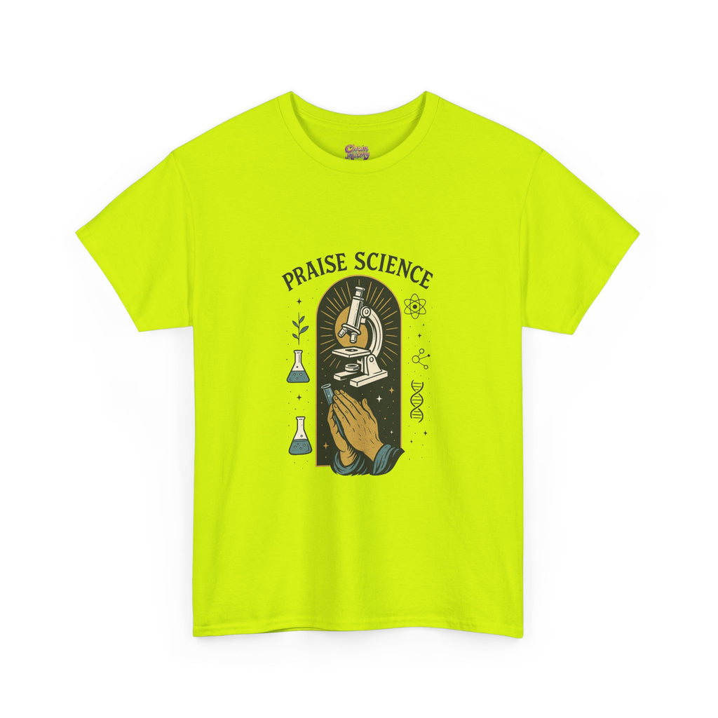 Praise Science Unisex Heavy Cotton Tee - Science Lover's T-Shirt for Educators and Students