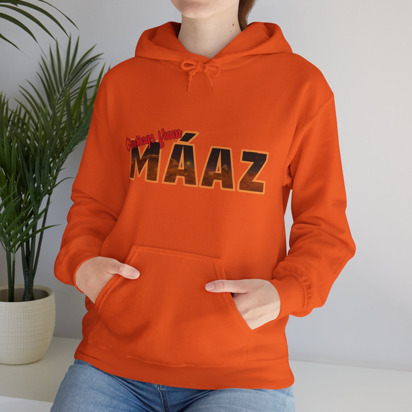 Greetings from Máaz Martians Unisex Heavy Blend Hooded Sweatshirt