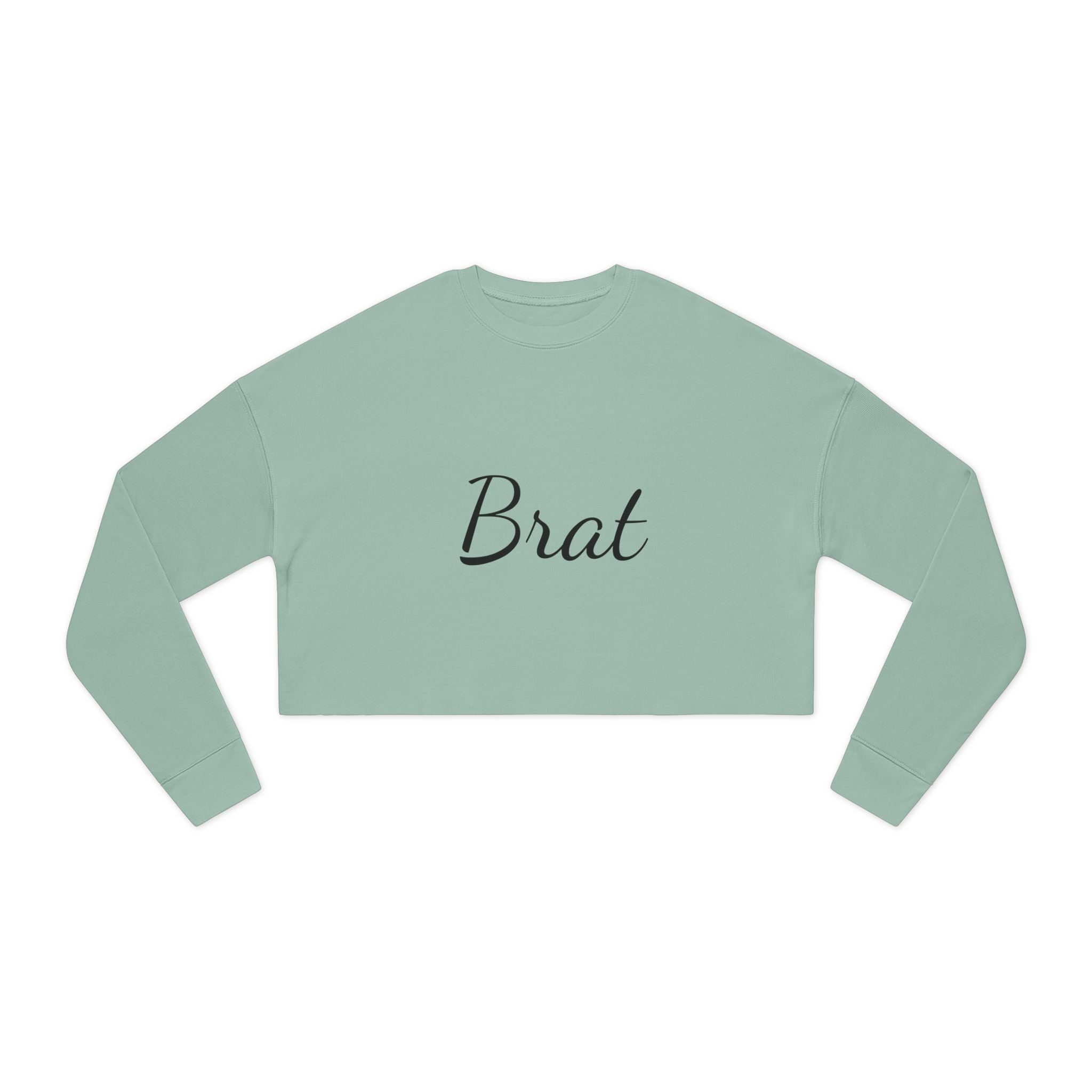 Brat Cropped Sweatshirt for Women - Trendy Casual Style