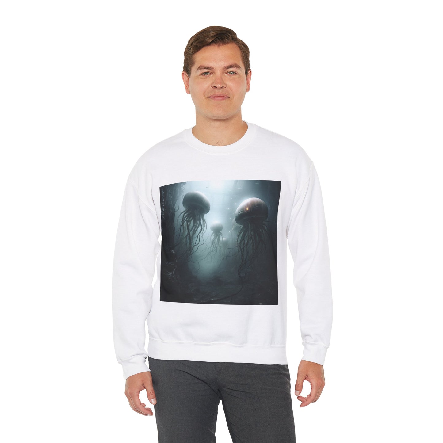 Alien Jellyfish Unisex Heavy Blend Crewneck Sweatshirt