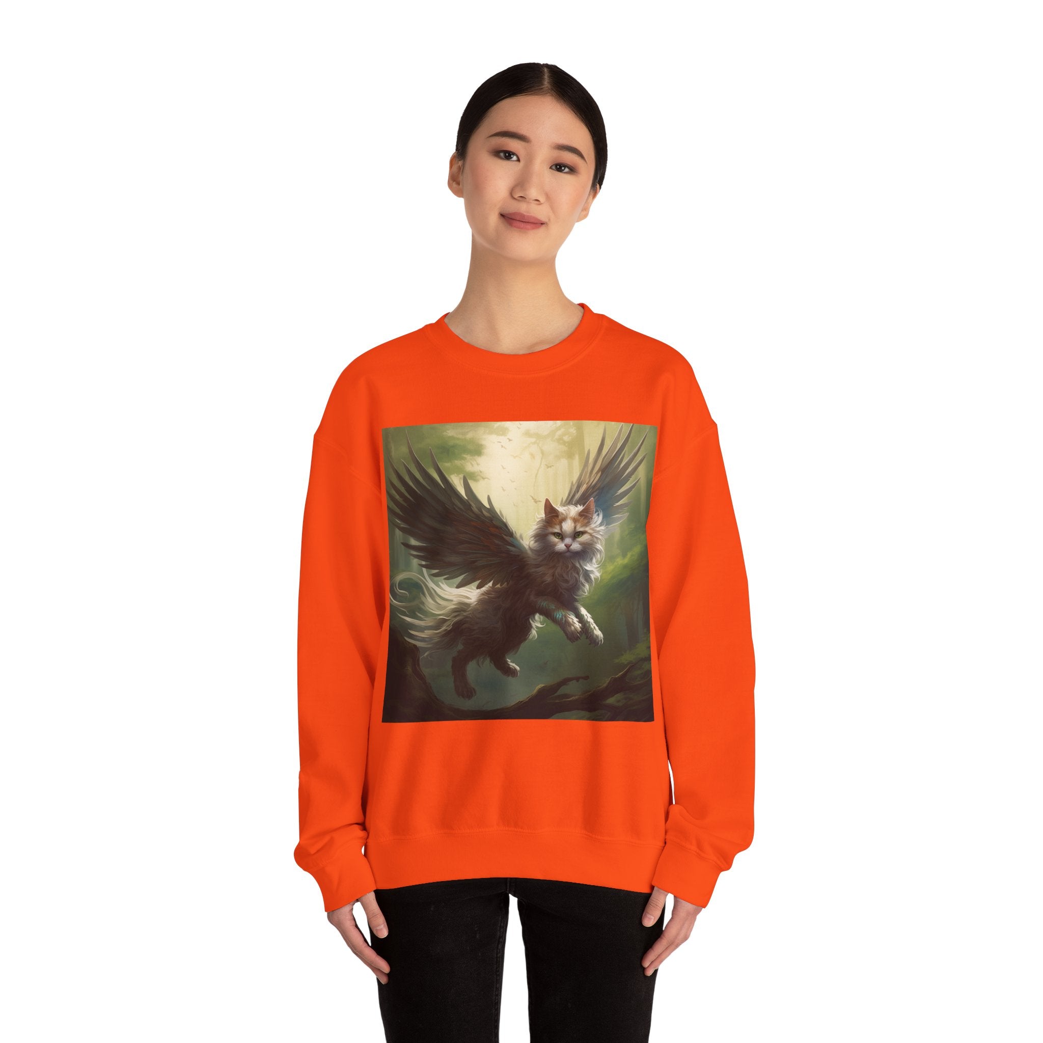 Fantasy Cat Unisex Heavy Blend Crewneck Sweatshirt