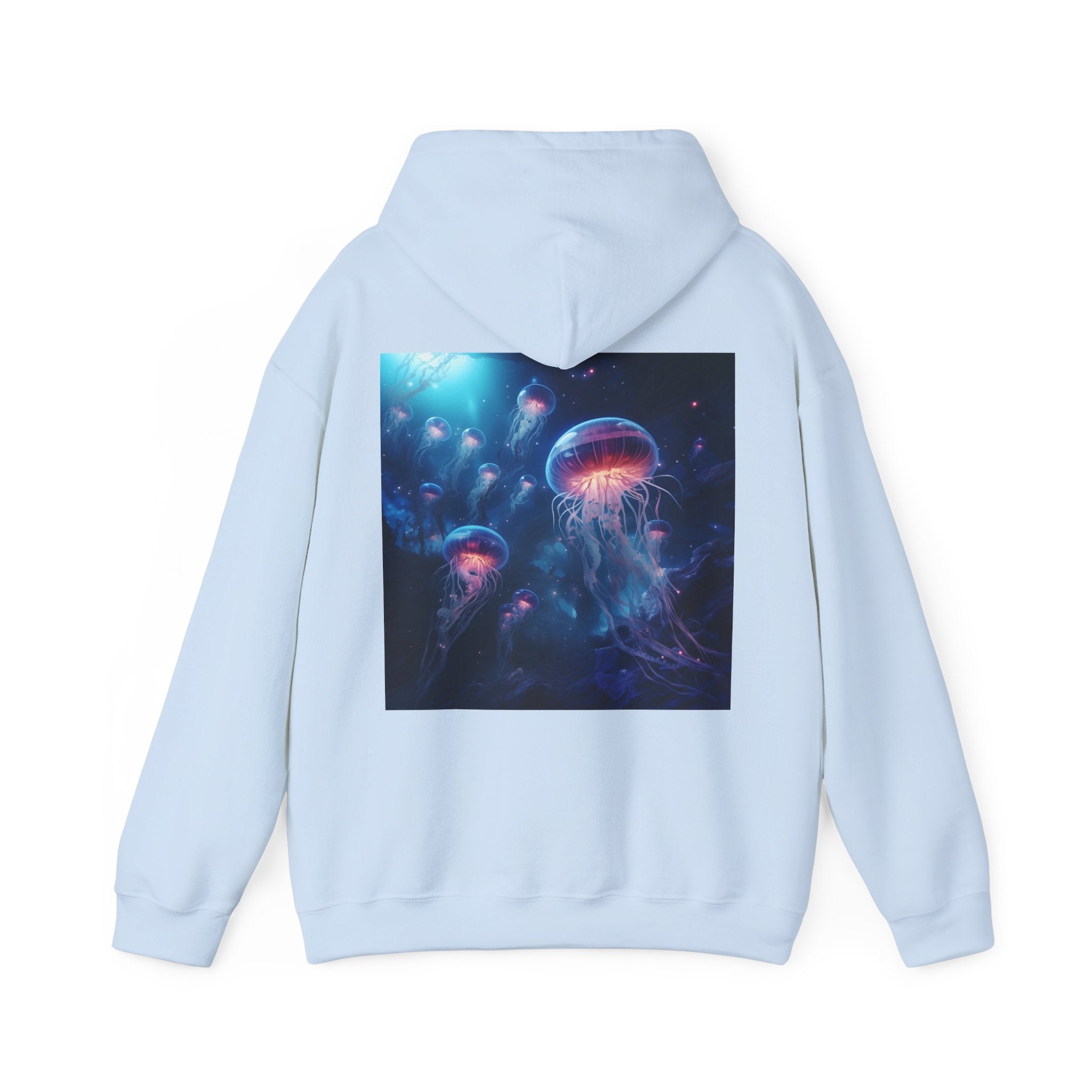 Jellyfish in Space Unisex Heavy Blend Hooded Sweatshirt
