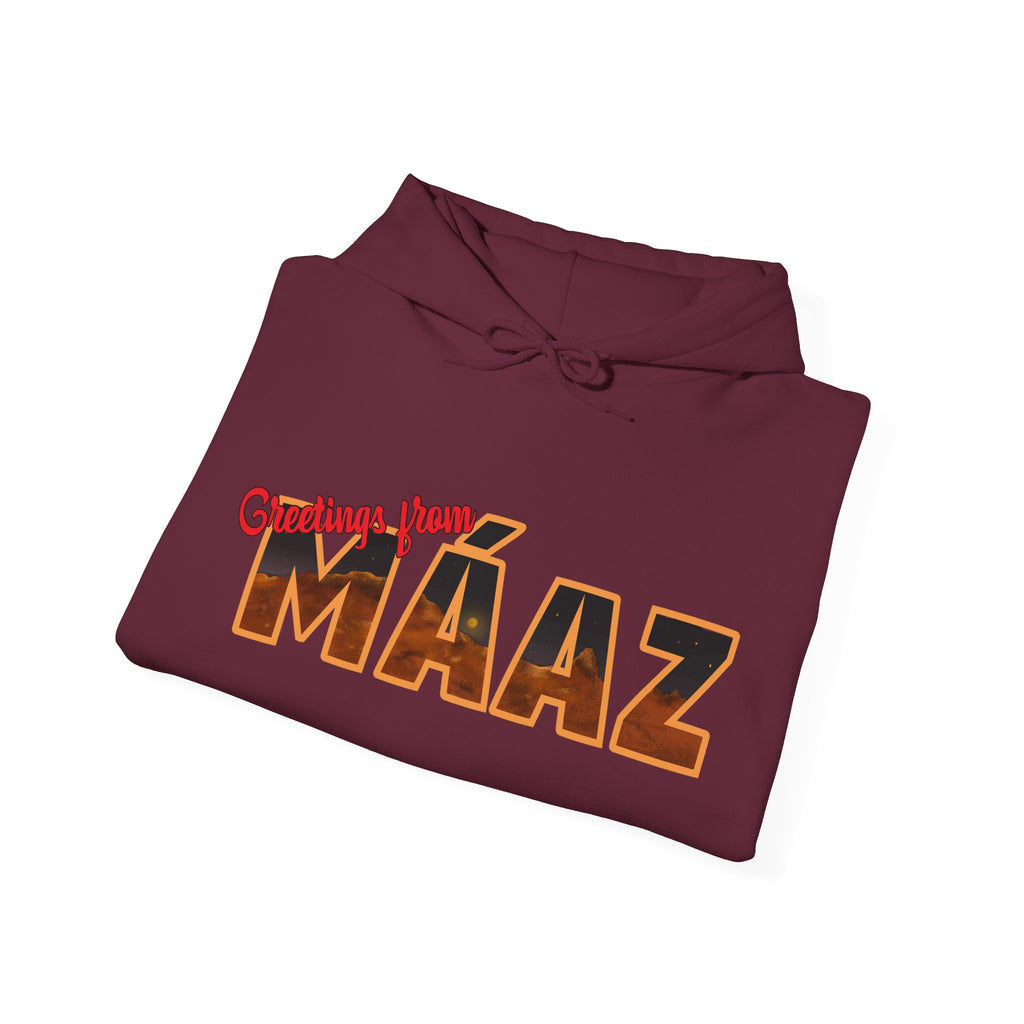Greetings from Máaz Unisex Heavy Blend Hooded Sweatshirt