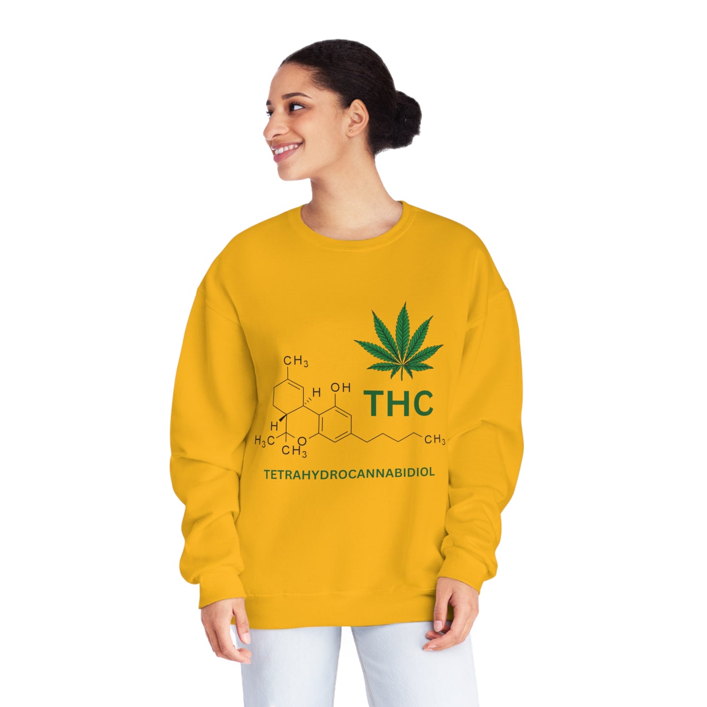 THC Molecule Unisex NuBlend Crewneck Sweatshirt