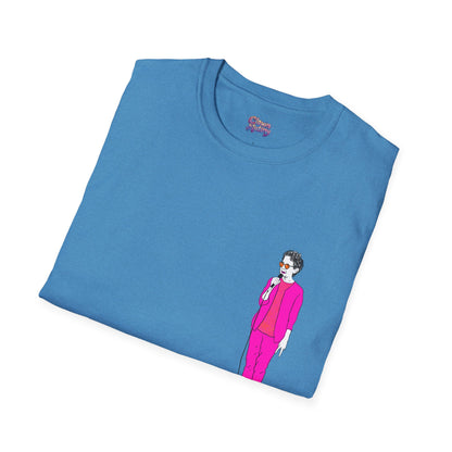 Draw and Guffaw Loren K Little Old Lady Unisex Softstyle T-Shirt