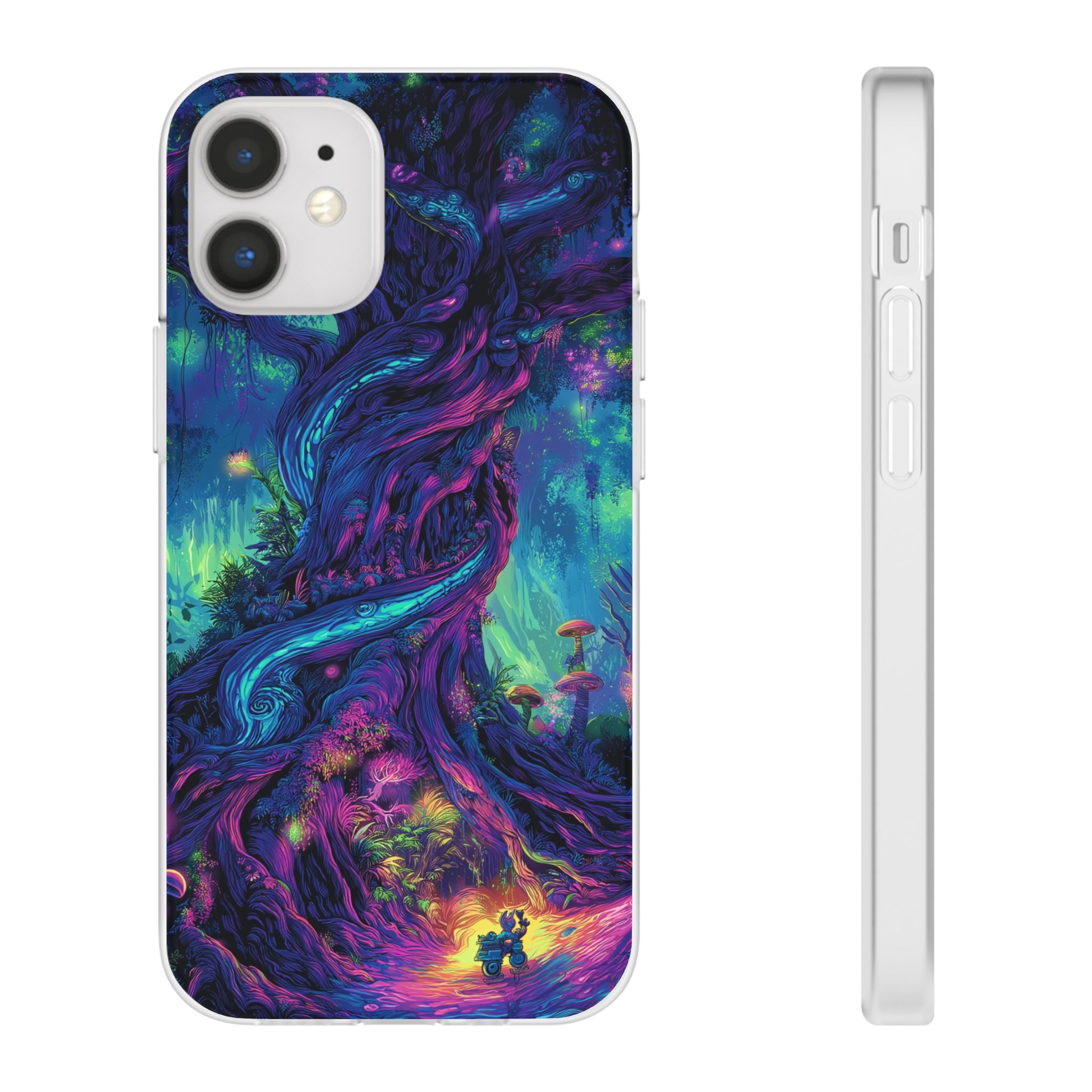 Psychedelic Tree Vibrant Fantasy Flexi Case - Enchanted Forest Design