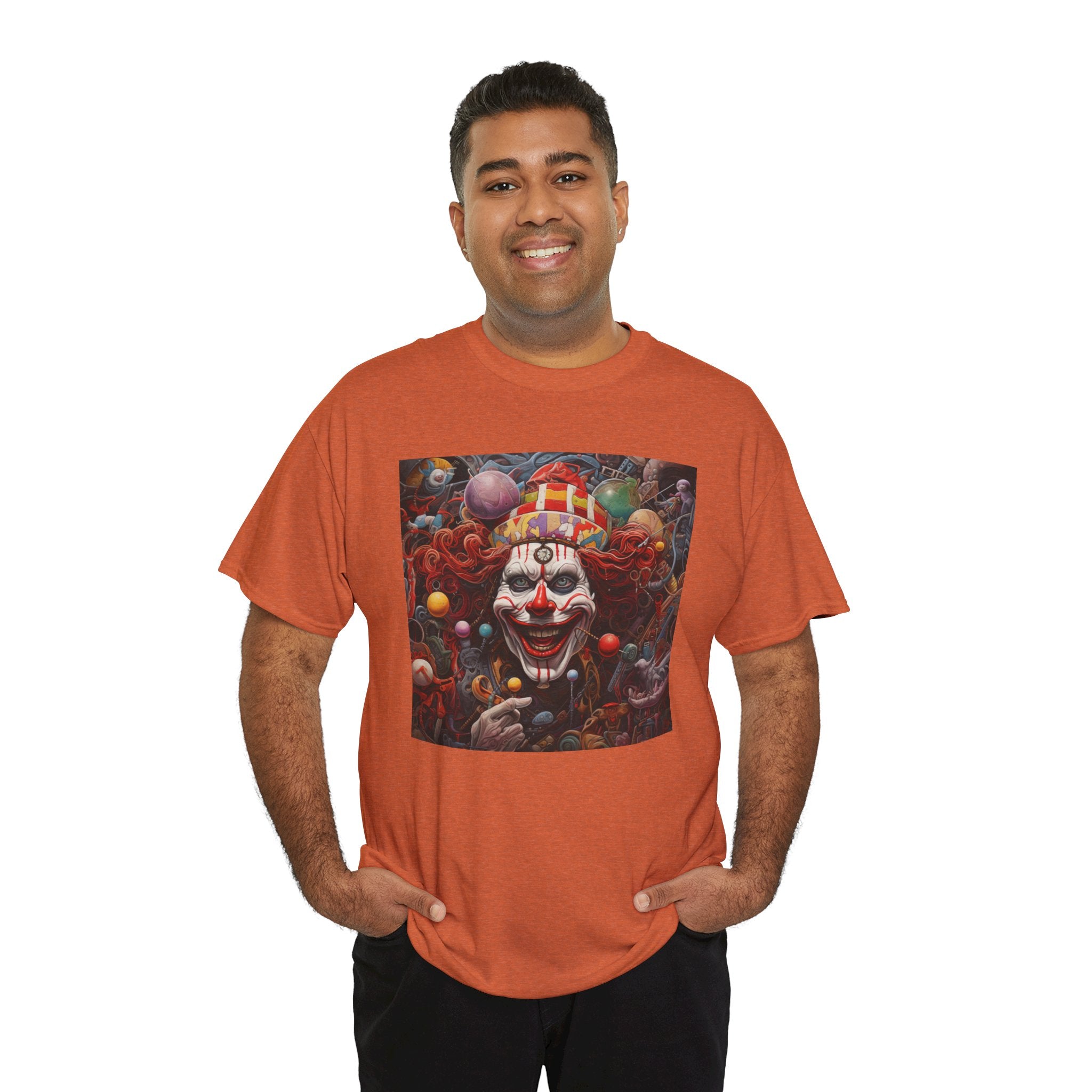 Clown Mutiny Face Unisex Heavy Cotton Tee