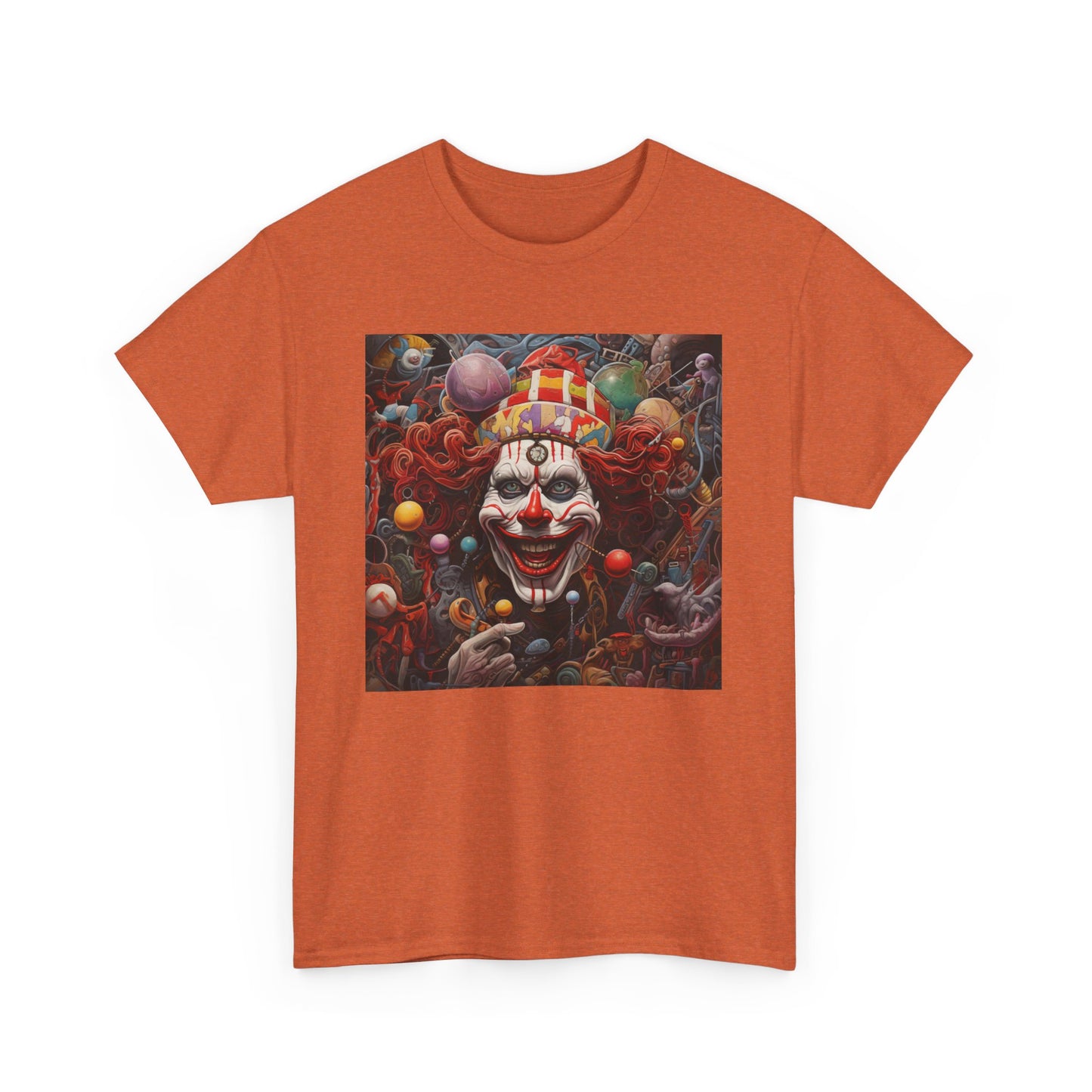 Clown Mutiny Face Unisex Heavy Cotton Tee