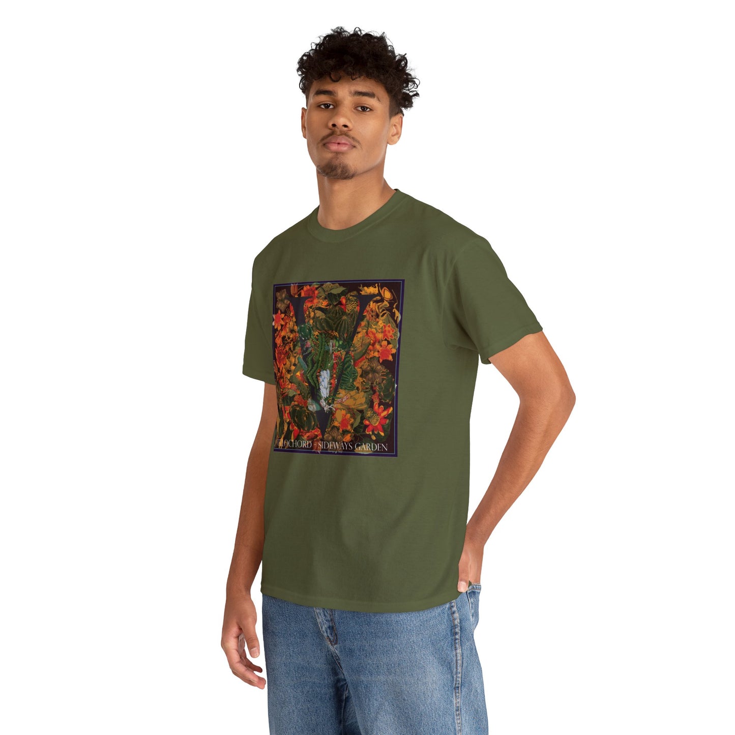 Official Vellochord Sideways Garden Unisex Heavy Cotton Tee