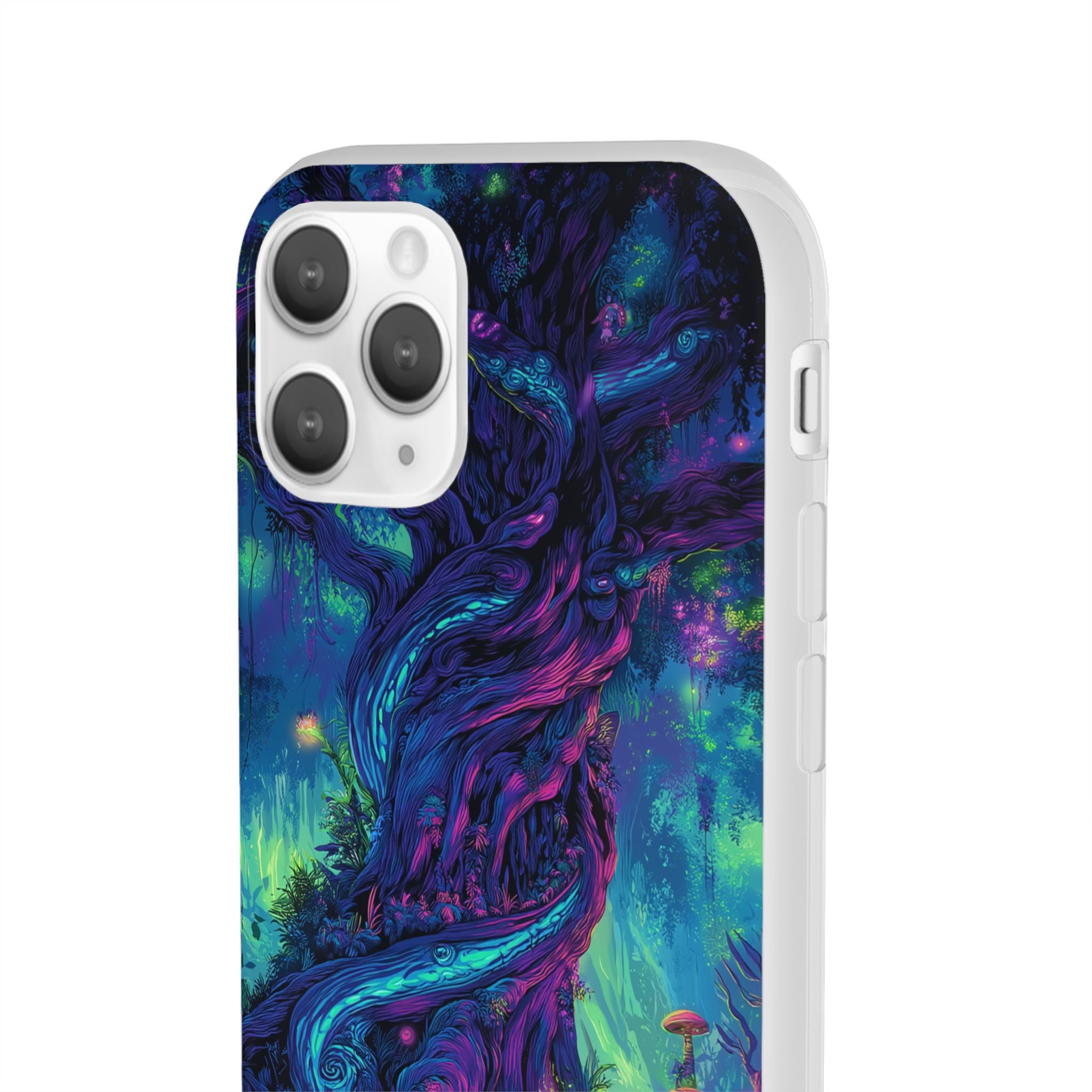 Psychedelic Tree Vibrant Fantasy Flexi Case - Enchanted Forest Design