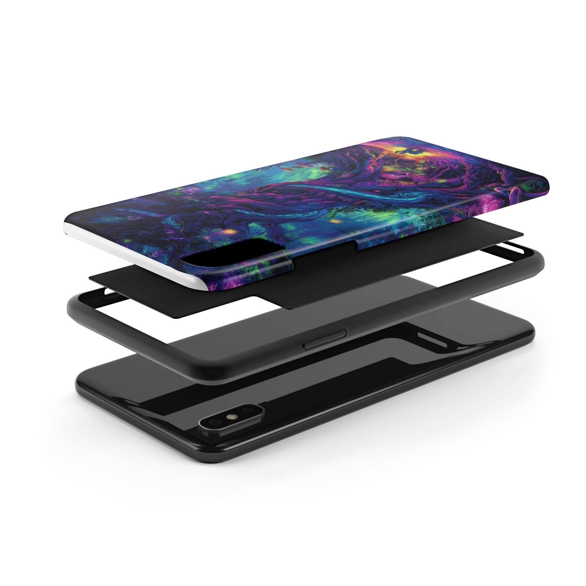 Psychedelic Tree Tough Phone Cases