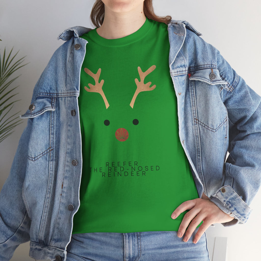 Reindeer Unisex Heavy Cotton Tee
