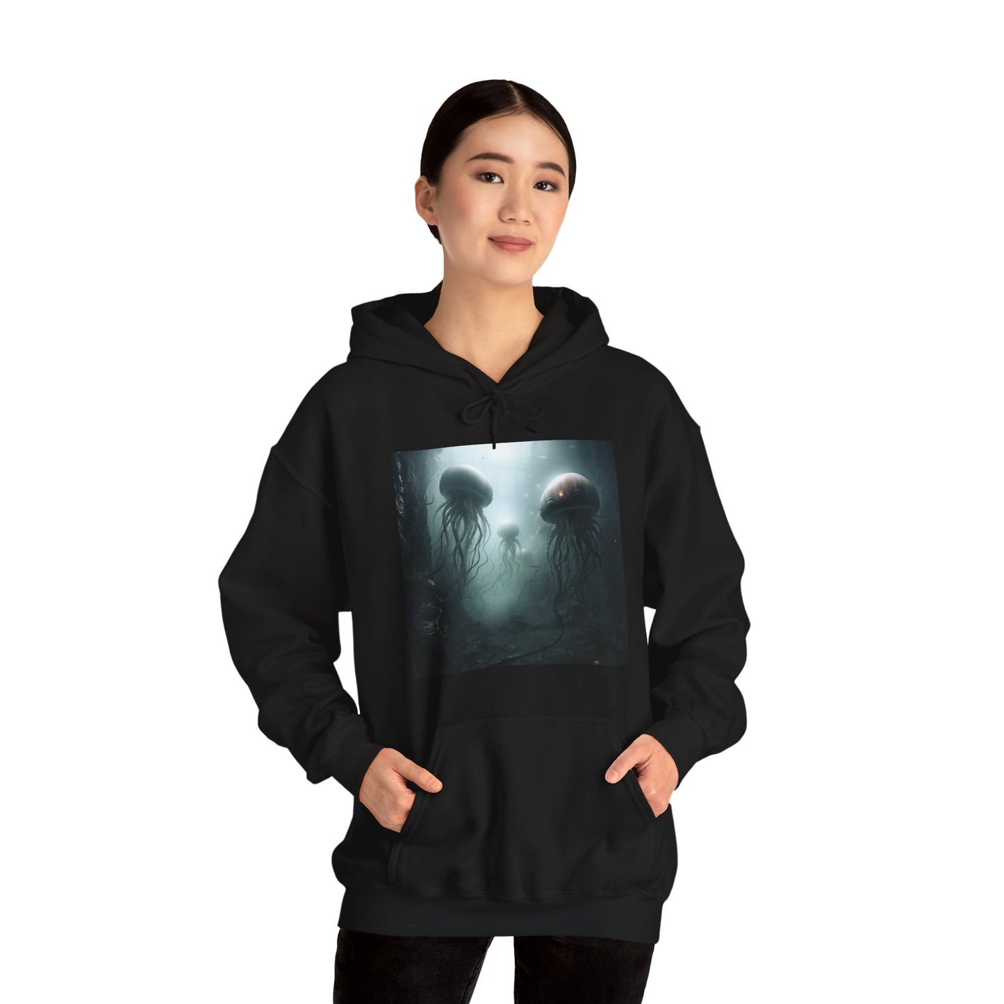 Alien Jellyfish Unisex Heavy Blend Hooded Sweatshirt