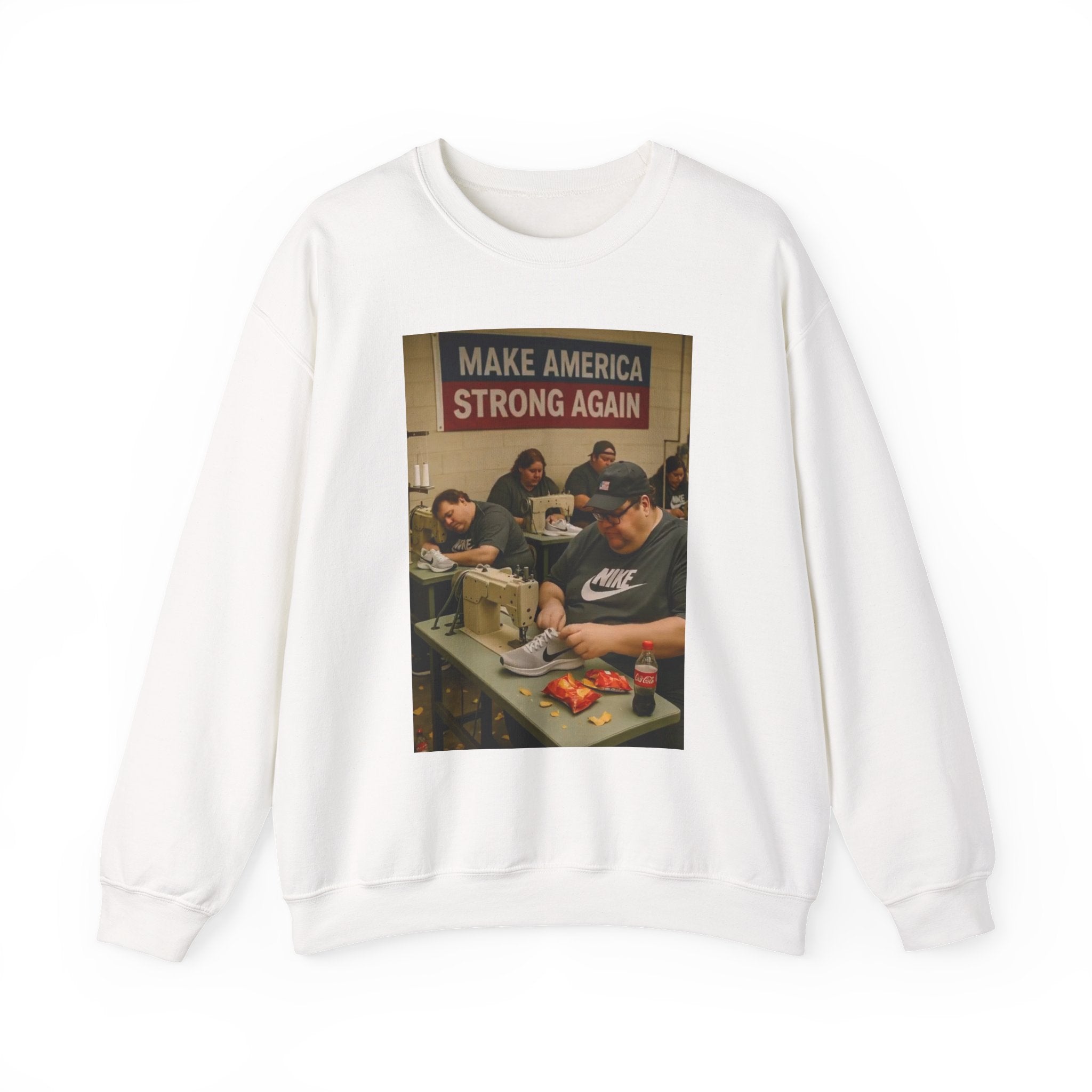 Unisex Heavy Blend Crewneck Sweatshirt - Make America Strong Again