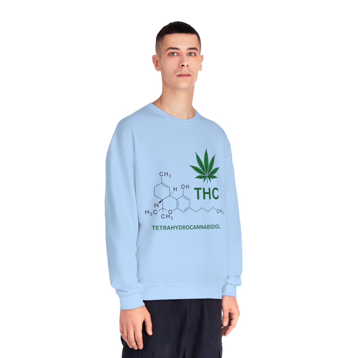 THC Molecule Unisex NuBlend Crewneck Sweatshirt