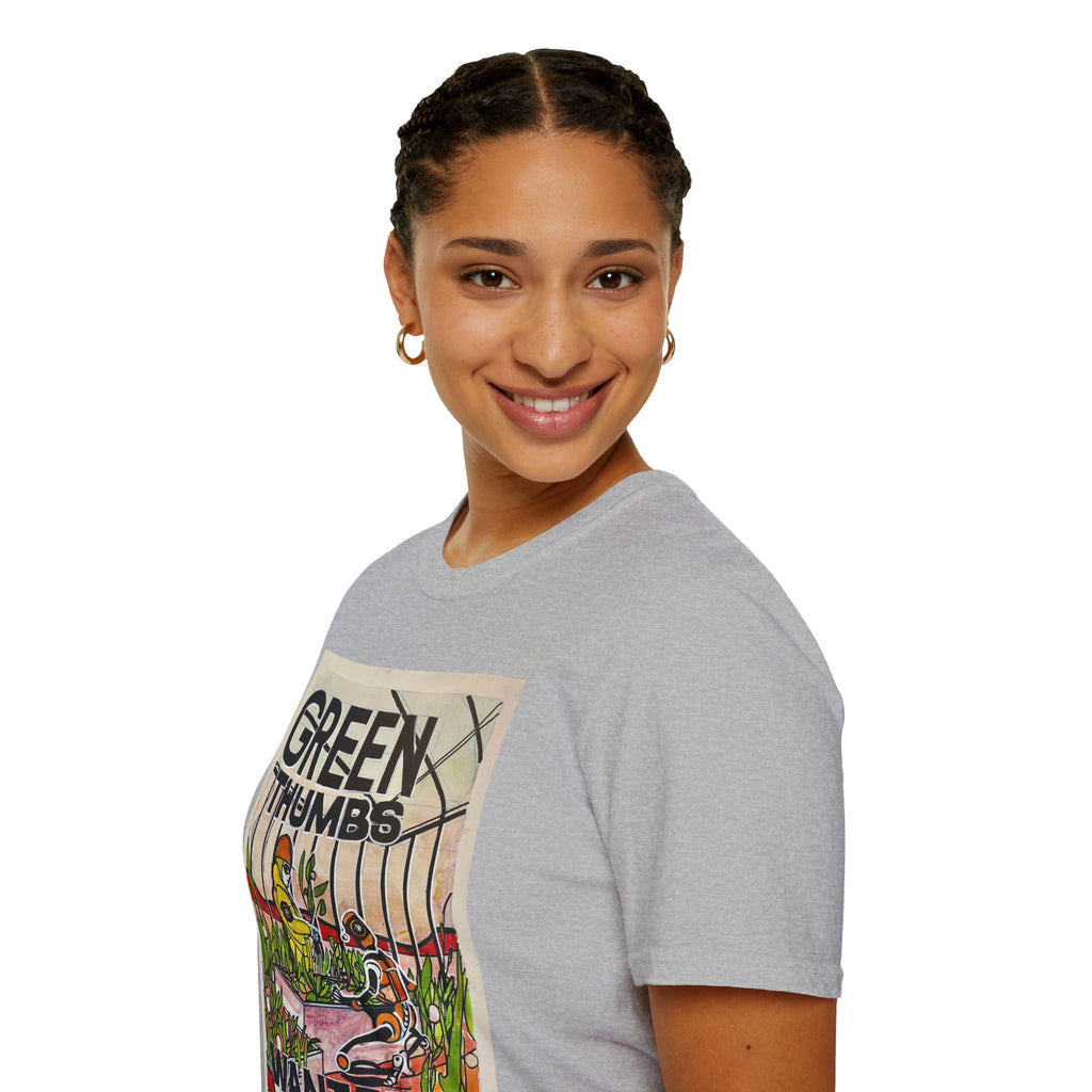 Martian Green Thumbs Unisex Softstyle T-Shirt