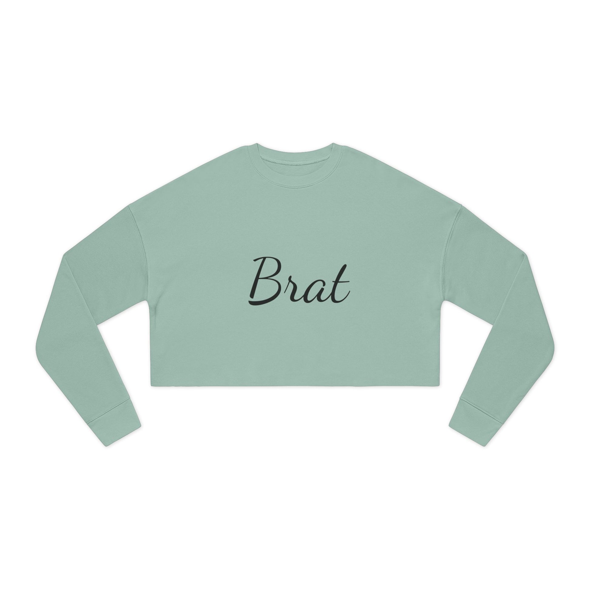 Brat Cropped Sweatshirt for Women - Trendy Casual Style