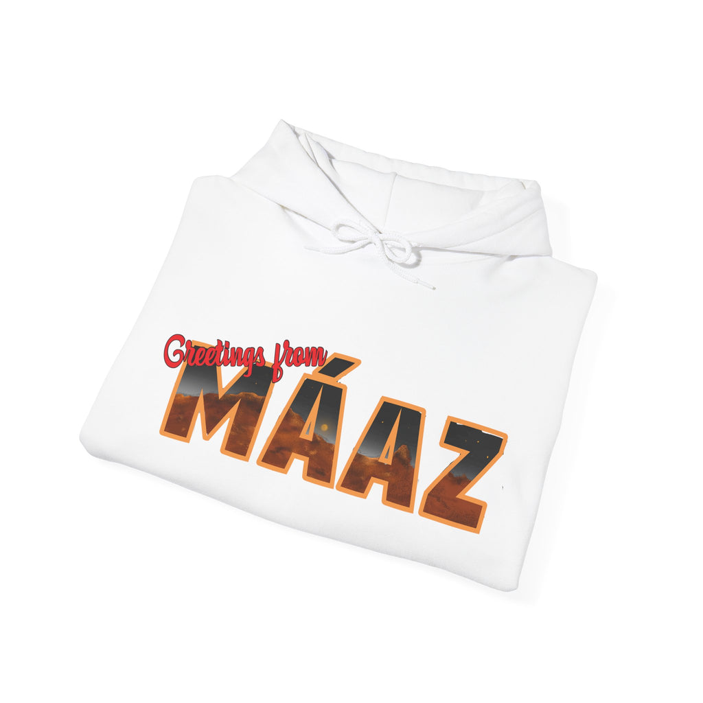 Greetings from Máaz Unisex Heavy Blend Hooded Sweatshirt