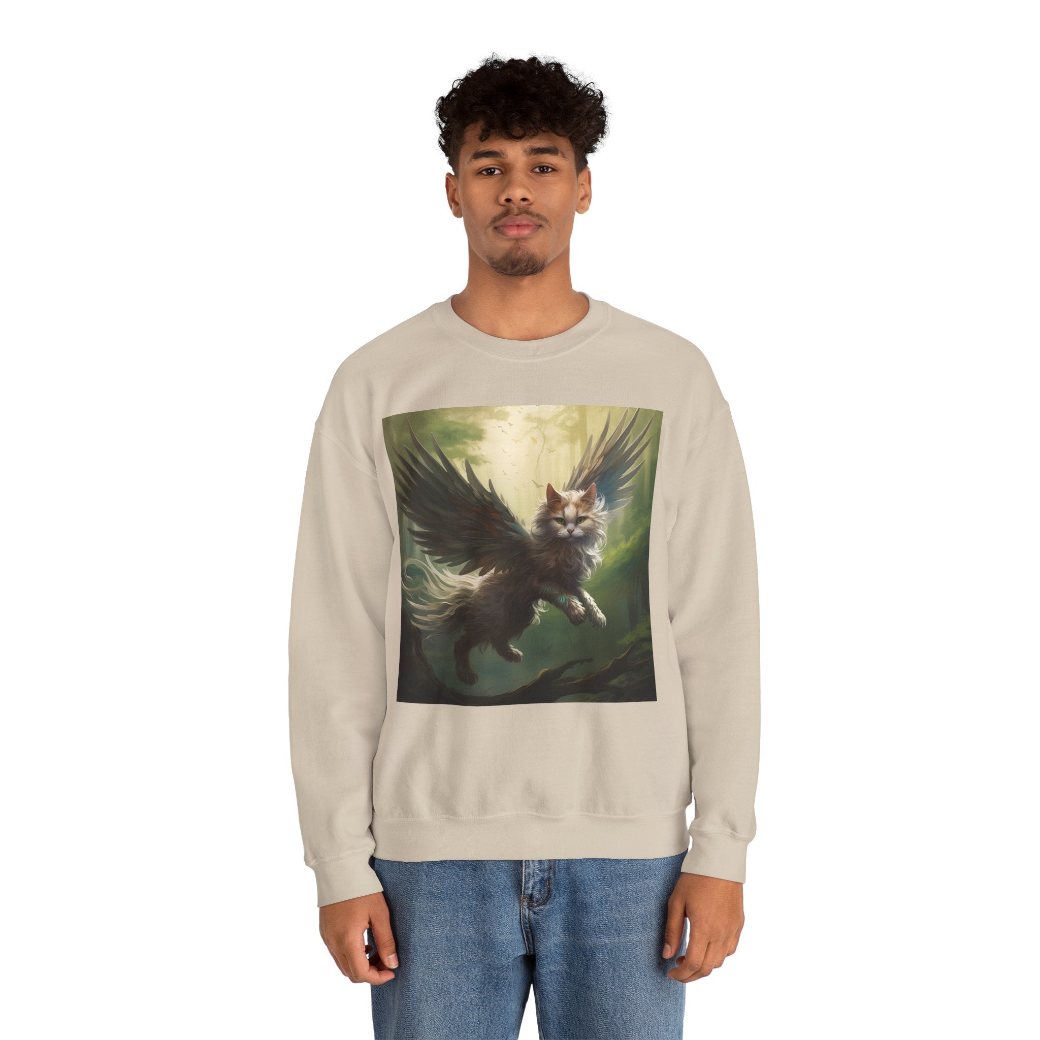 Fantasy Cat Unisex Heavy Blend Crewneck Sweatshirt