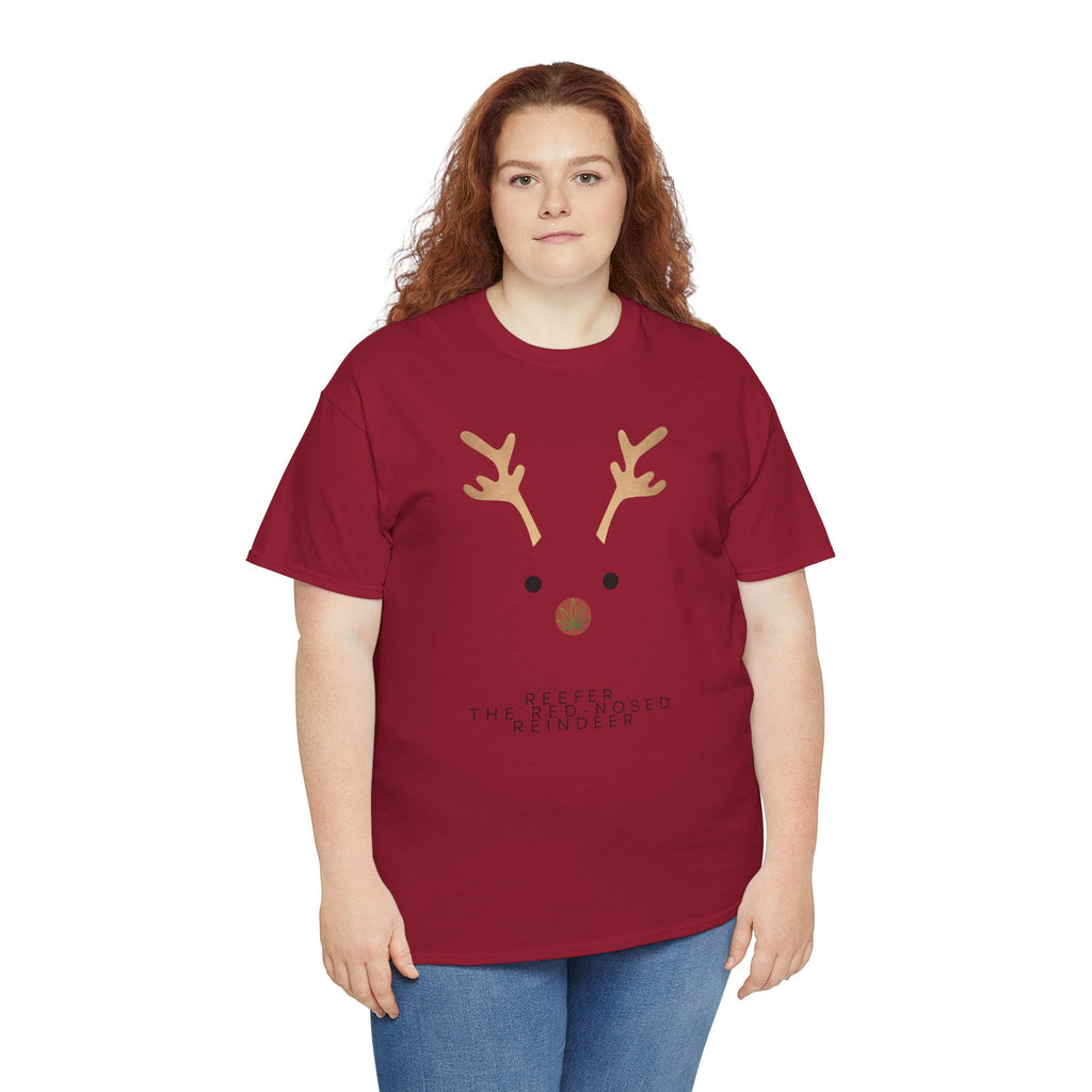 Reindeer Unisex Heavy Cotton Tee