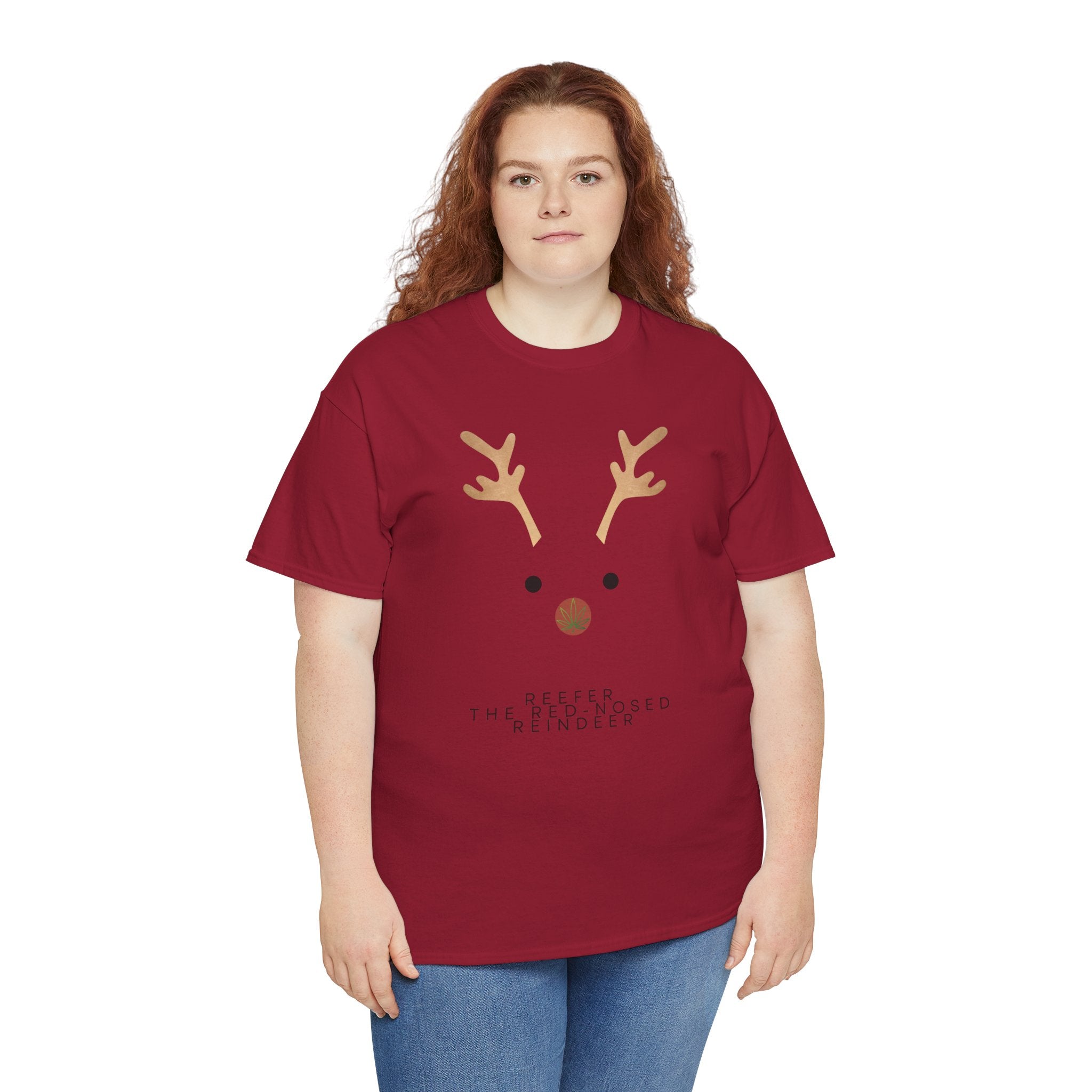 Reindeer Unisex Heavy Cotton Tee