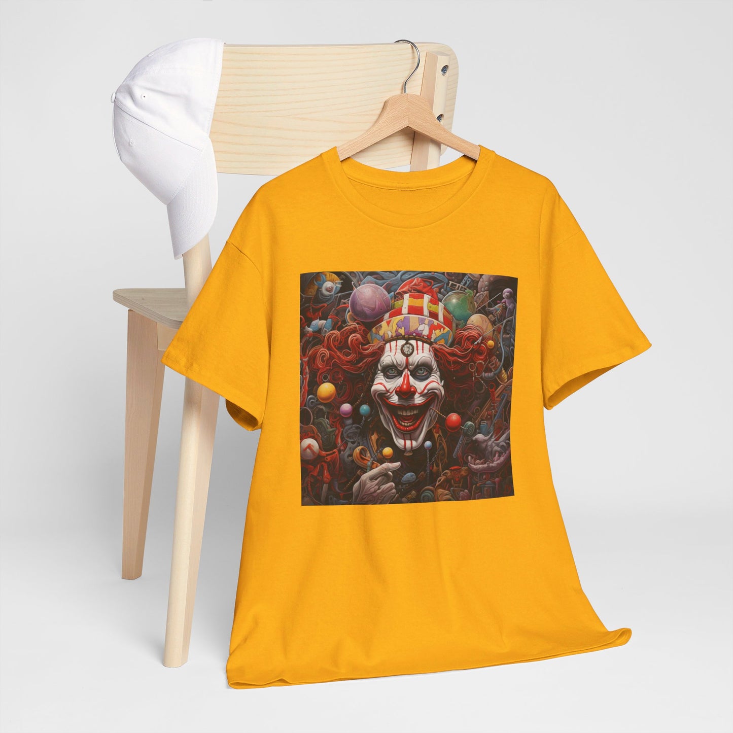 Clown Mutiny Face Unisex Heavy Cotton Tee