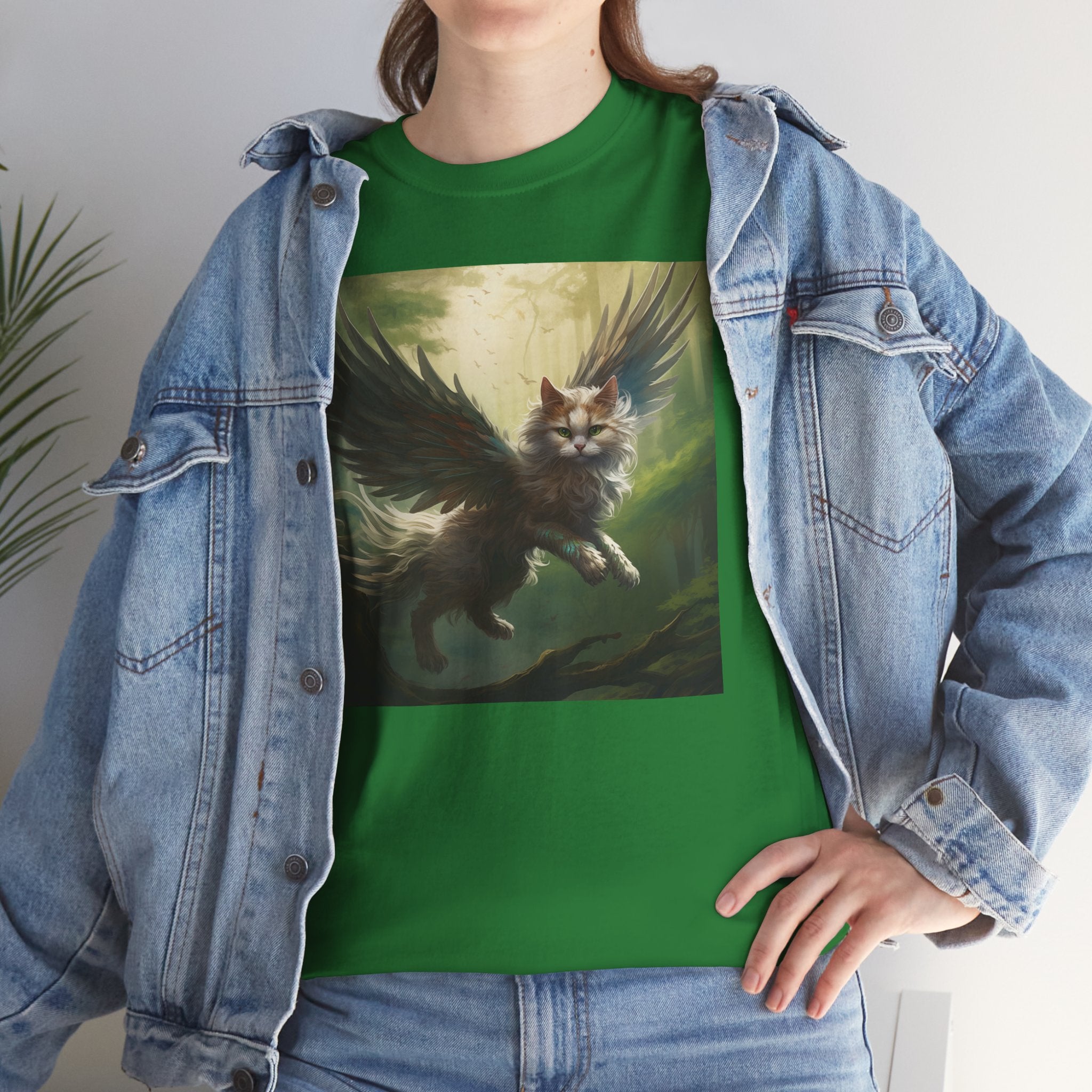 Fantasy Cat Unisex Heavy Cotton Tee