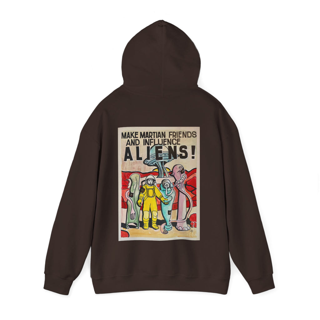 Mars Aliens Unisex Heavy Blend Hooded Sweatshirt