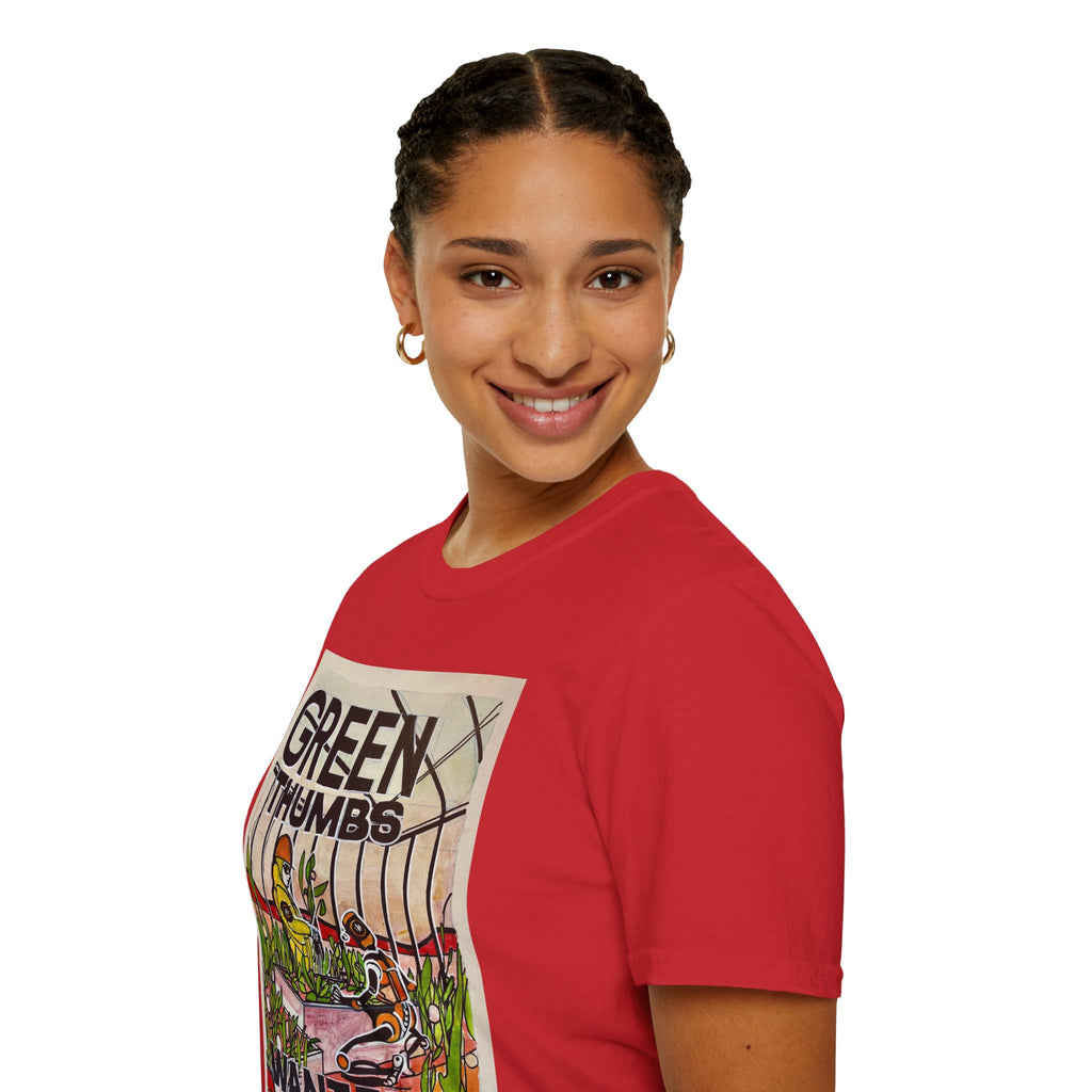Martian Green Thumbs Unisex Softstyle T-Shirt