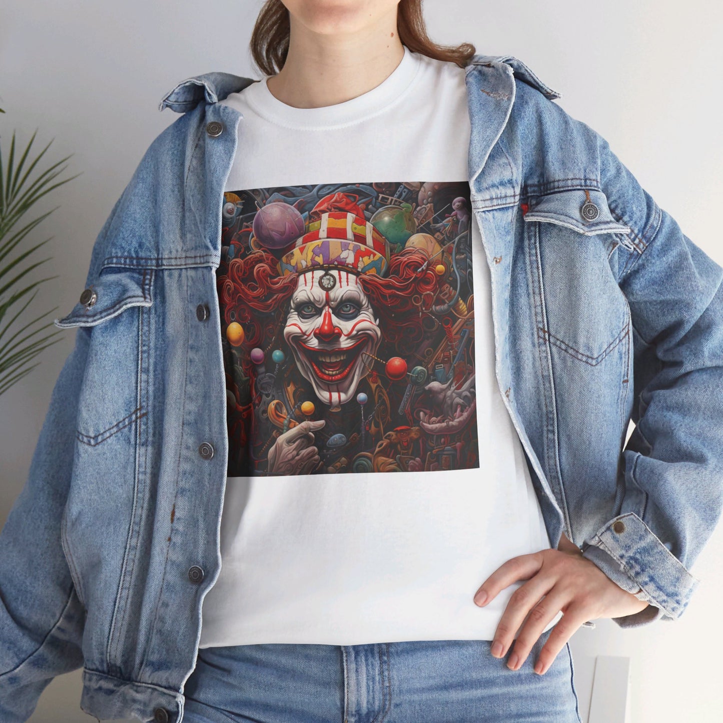 Clown Mutiny Face Unisex Heavy Cotton Tee