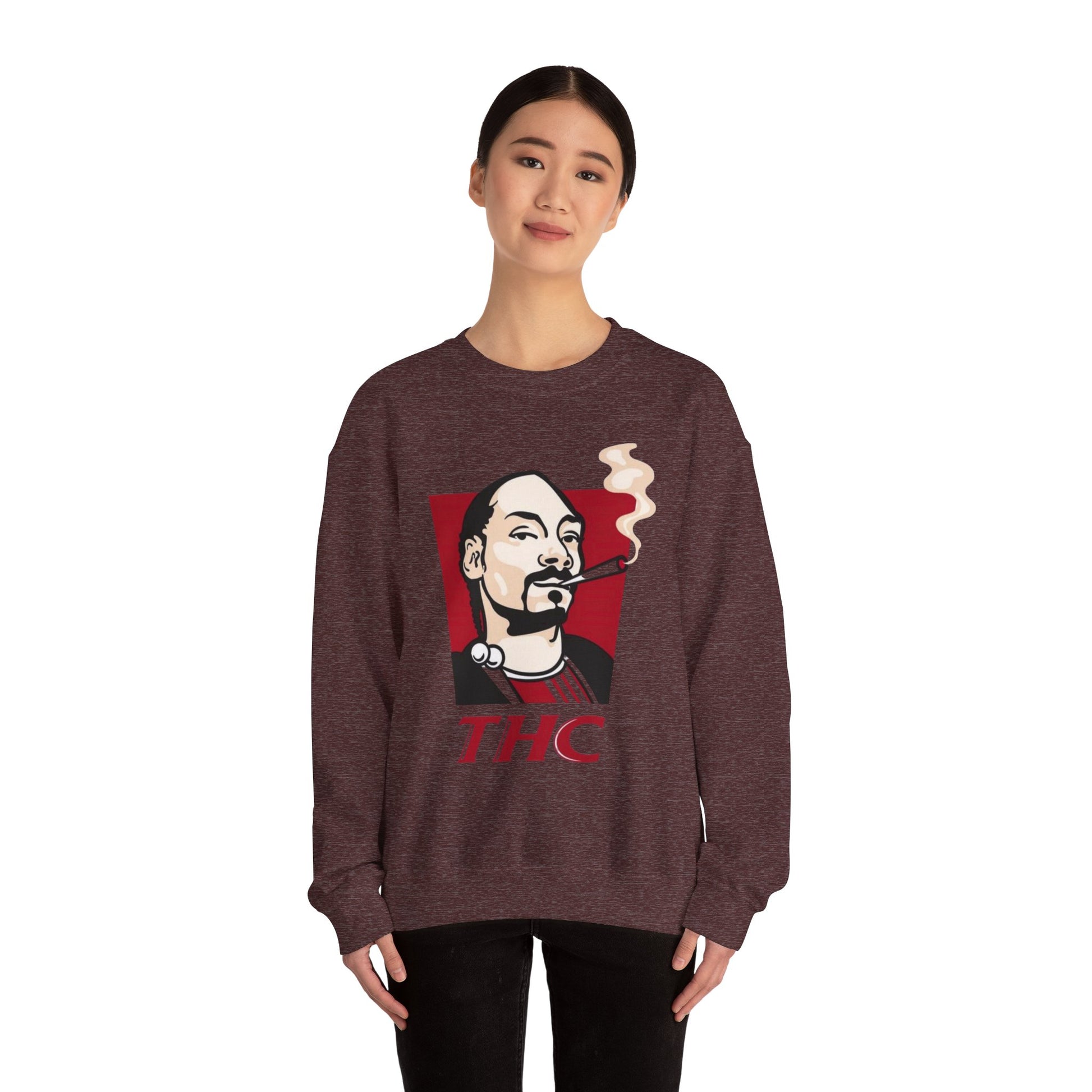 Bucket Love Graphic Crewneck Sweatshirt - Cozy Vintage Style for Chill Vibes
