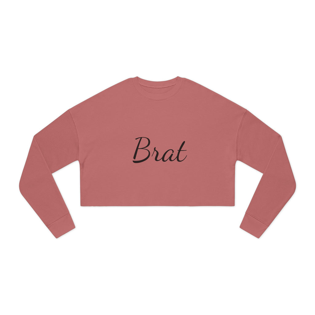 Brat Cropped Sweatshirt for Women - Trendy Casual Style