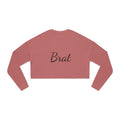 Brat Cropped Sweatshirt for Women - Trendy Casual Style