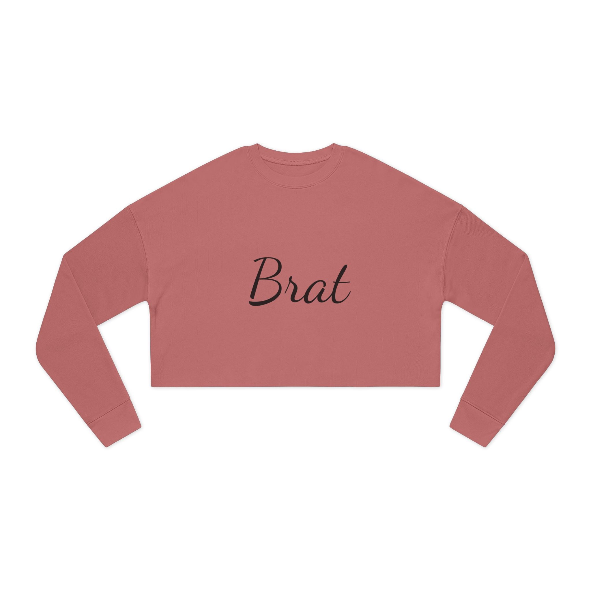 Brat Cropped Sweatshirt for Women - Trendy Casual Style