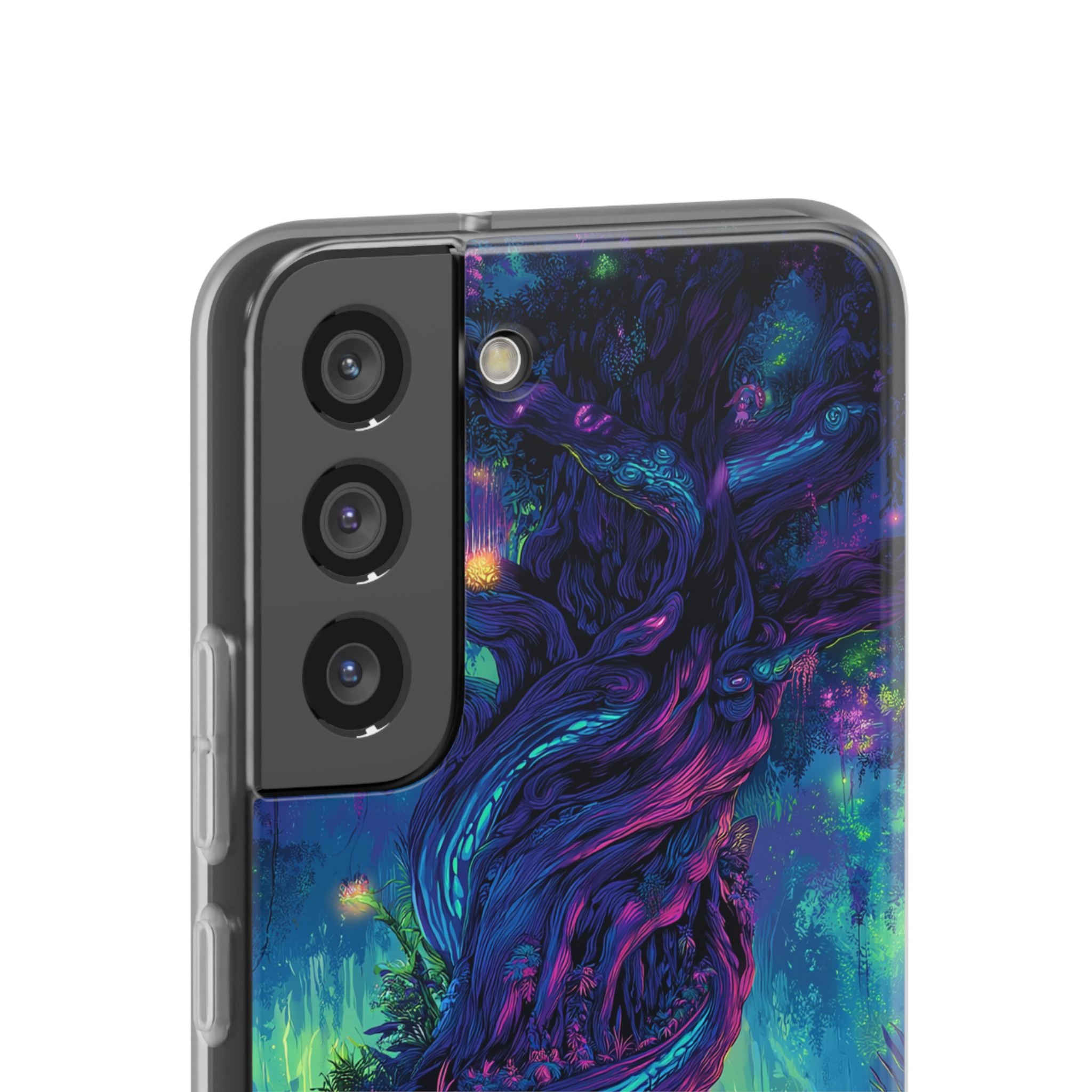 Psychedelic Tree Vibrant Fantasy Flexi Case - Enchanted Forest Design