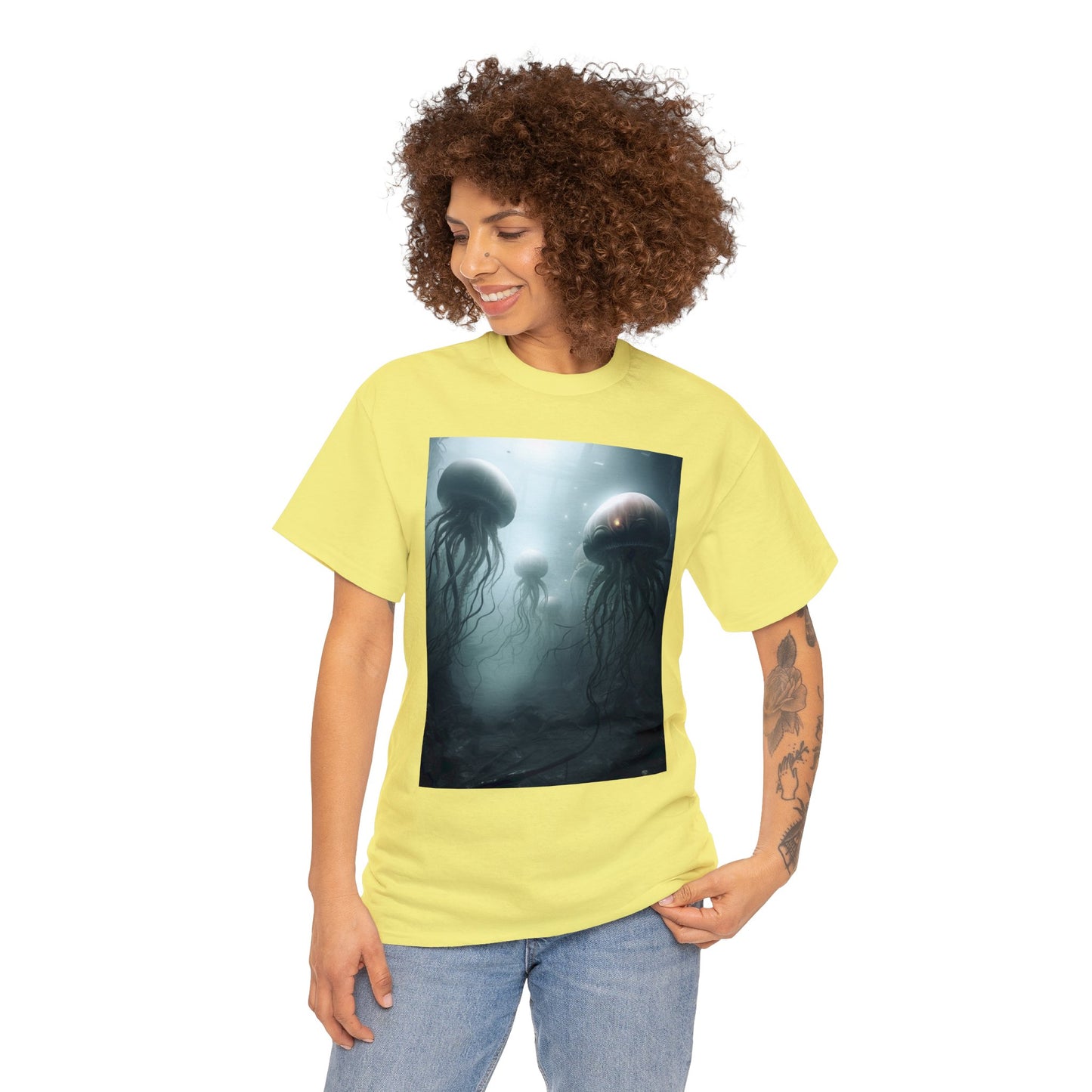 Alien Jellyfish Unisex Heavy Cotton Tee