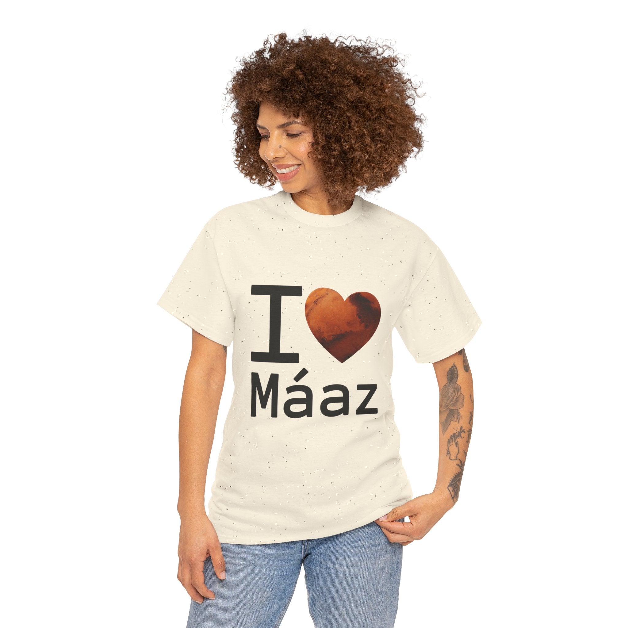 I Love Mars Unisex Heavy Cotton Tee