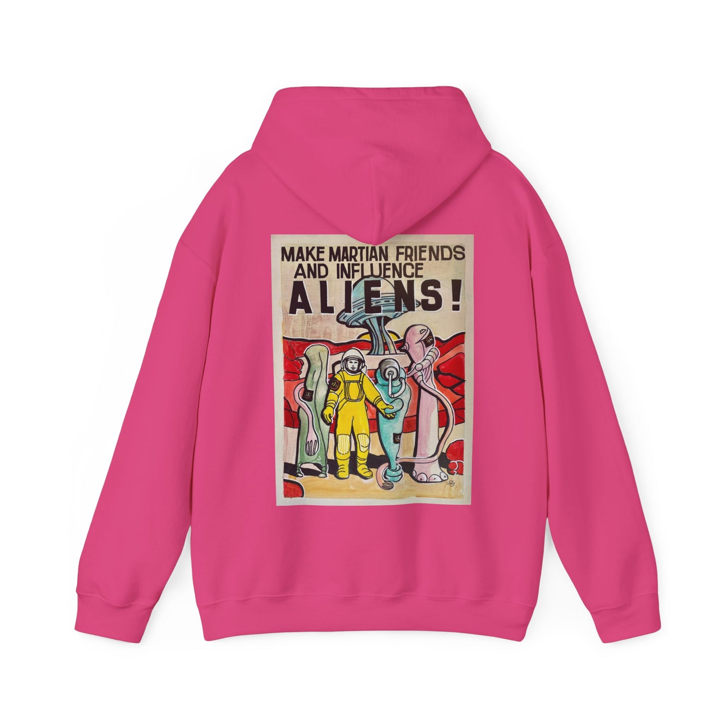 Mars Aliens Unisex Heavy Blend Hooded Sweatshirt