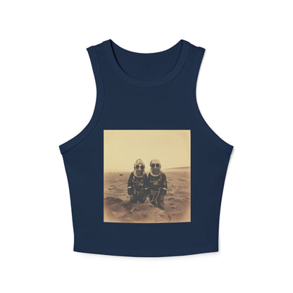 Mars Martians Racer Tank Top for Women - Unique Summer Style