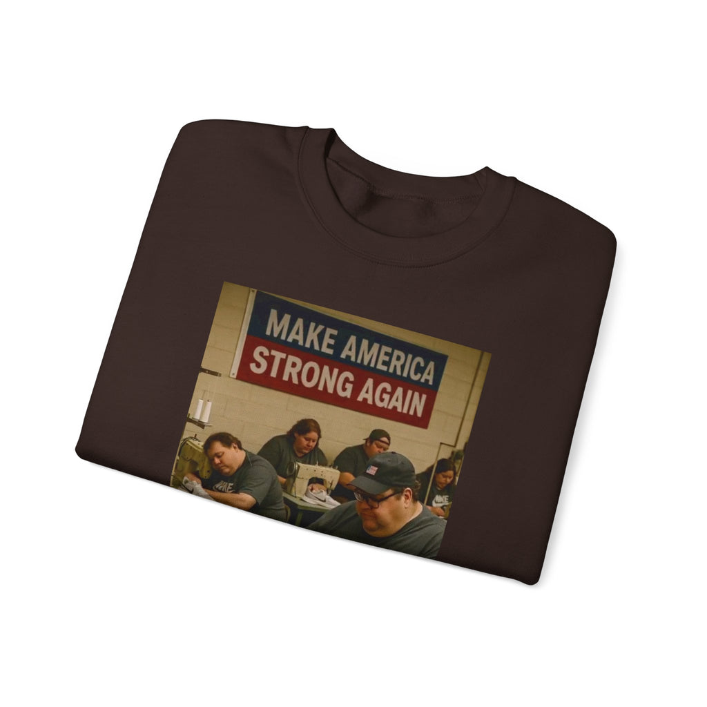Unisex Heavy Blend Crewneck Sweatshirt - Make America Strong Again