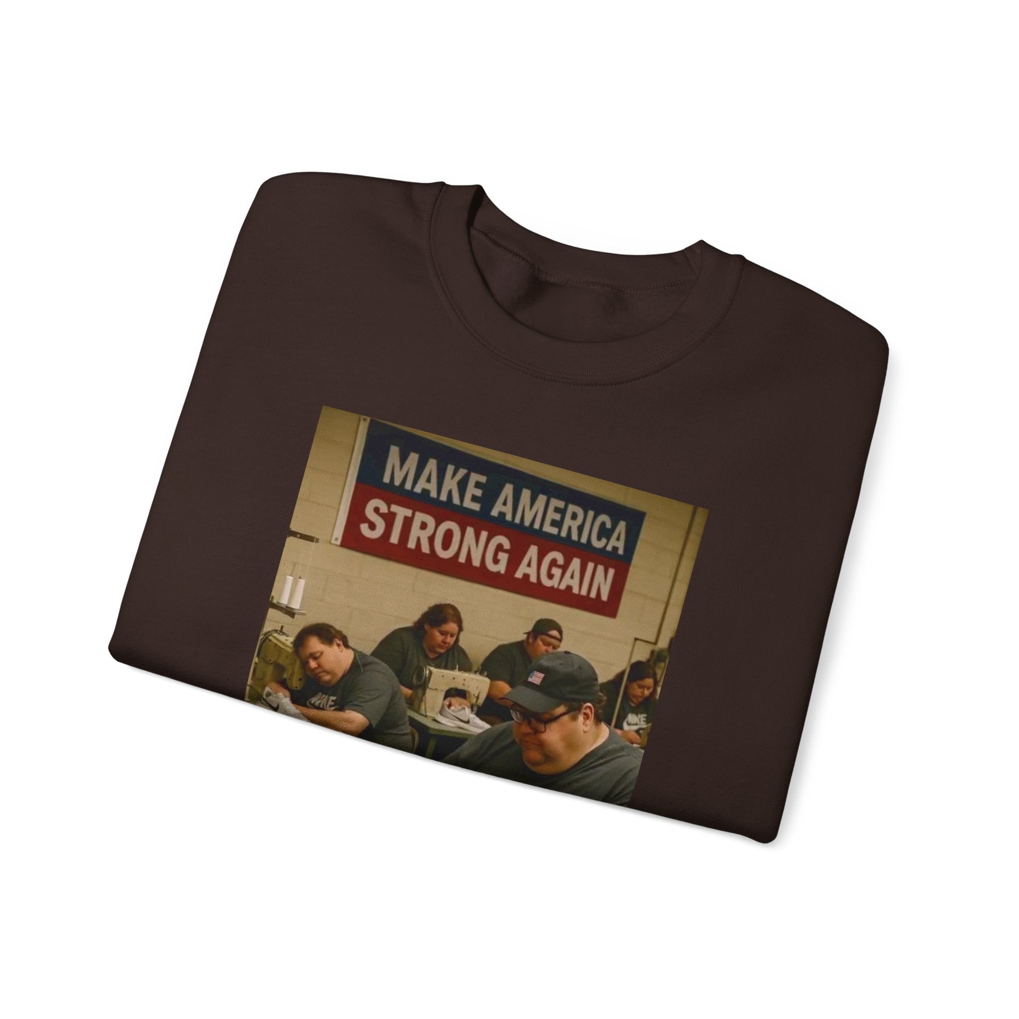 Unisex Heavy Blend Crewneck Sweatshirt - Make America Strong Again