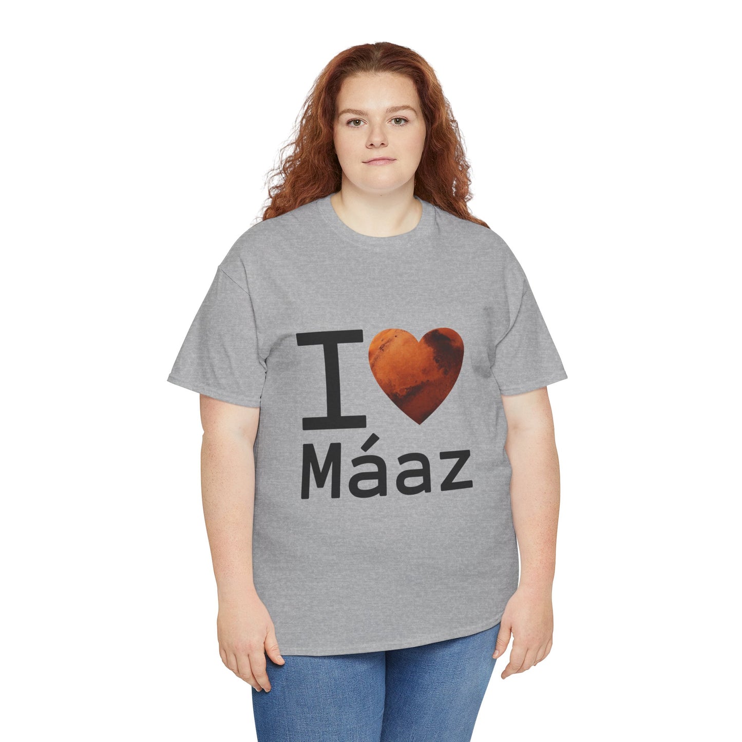 I Love Mars Unisex Heavy Cotton Tee