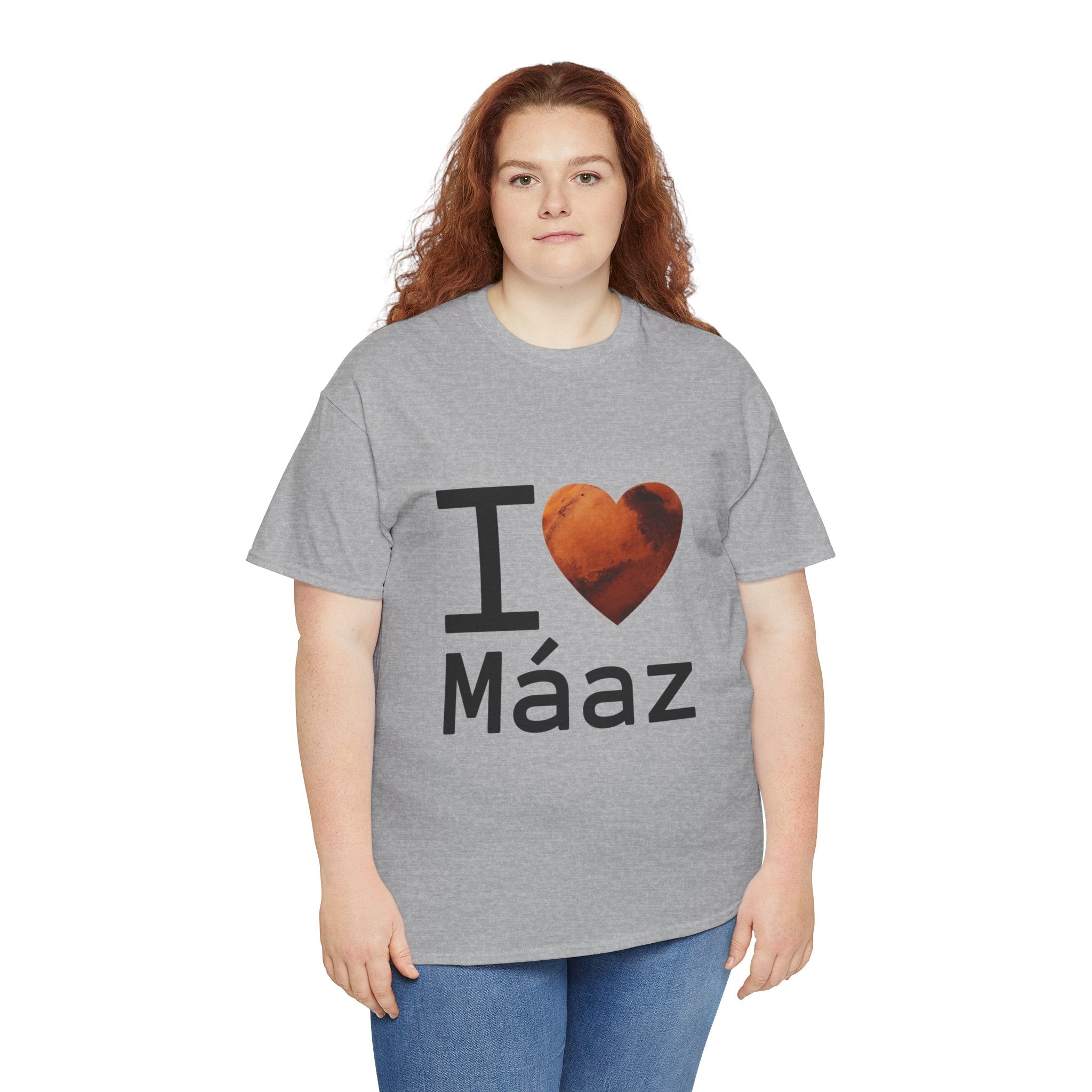 I Love Mars Unisex Heavy Cotton Tee