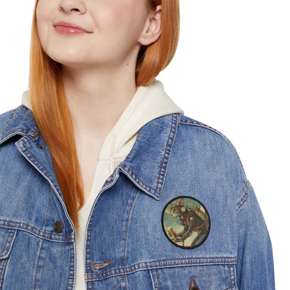 Cat Robot Bike Iron-On Patches