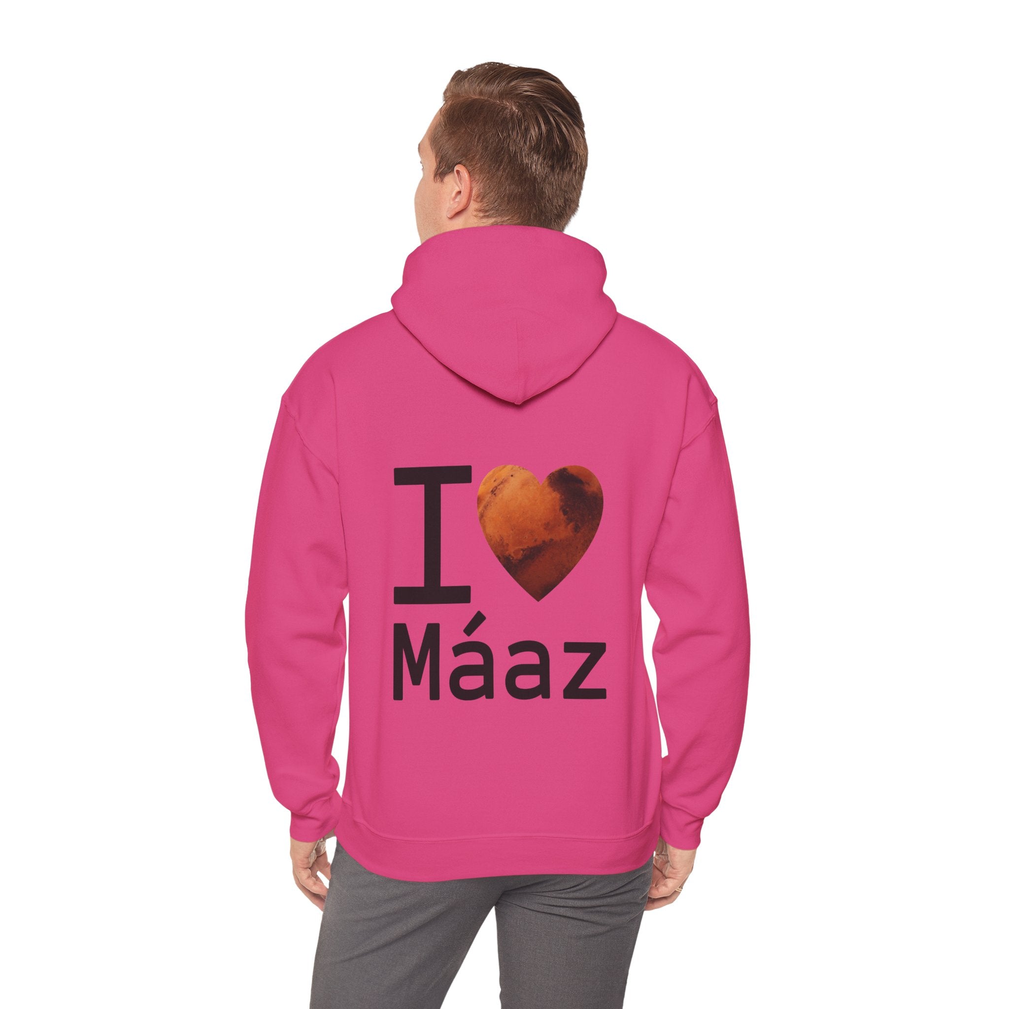 I Love Mars Unisex Heavy Blend Hooded Sweatshirt